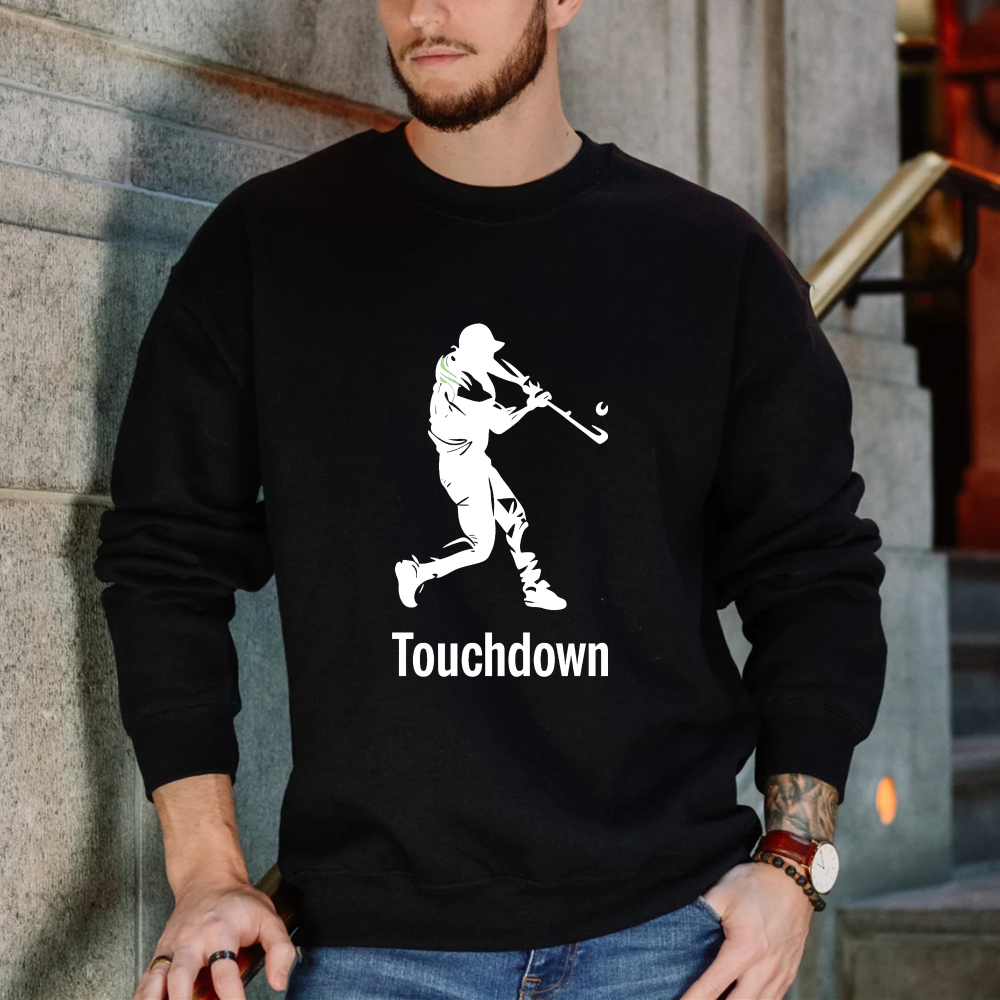 Dorawear™ Baseball Player Silhouette Touchdown Unisex Classic Sweatshirt