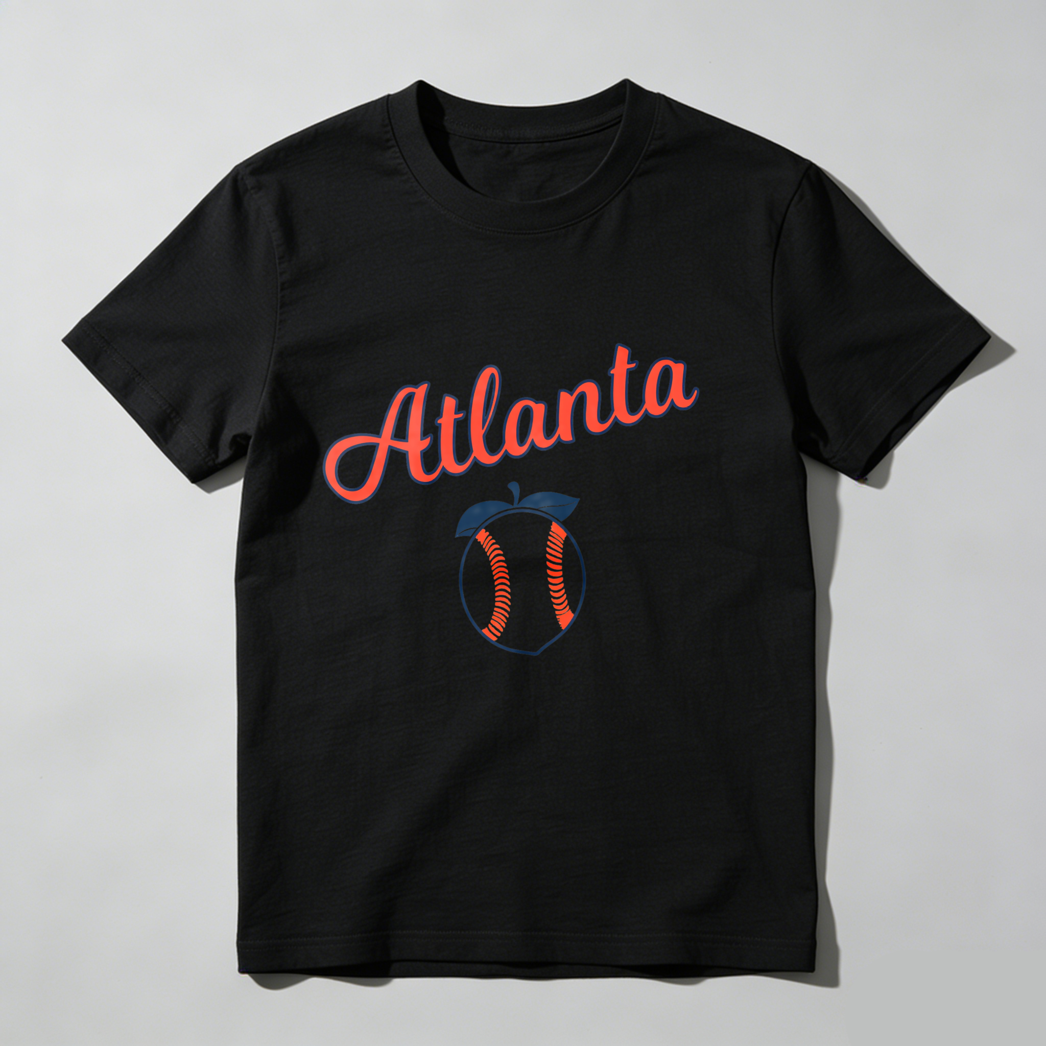 Dorawear™Atlanta Apple Baseball Design T Shirt