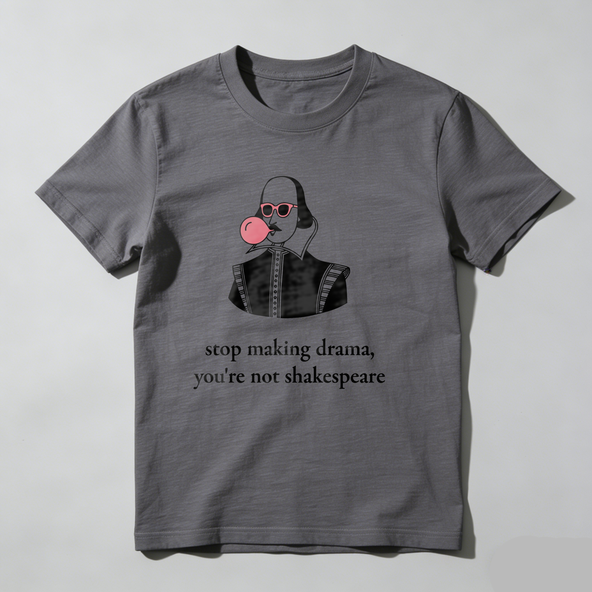 Dorawear™ Shakespeare Blowing Bubblegum With Sunglasses T Shirt