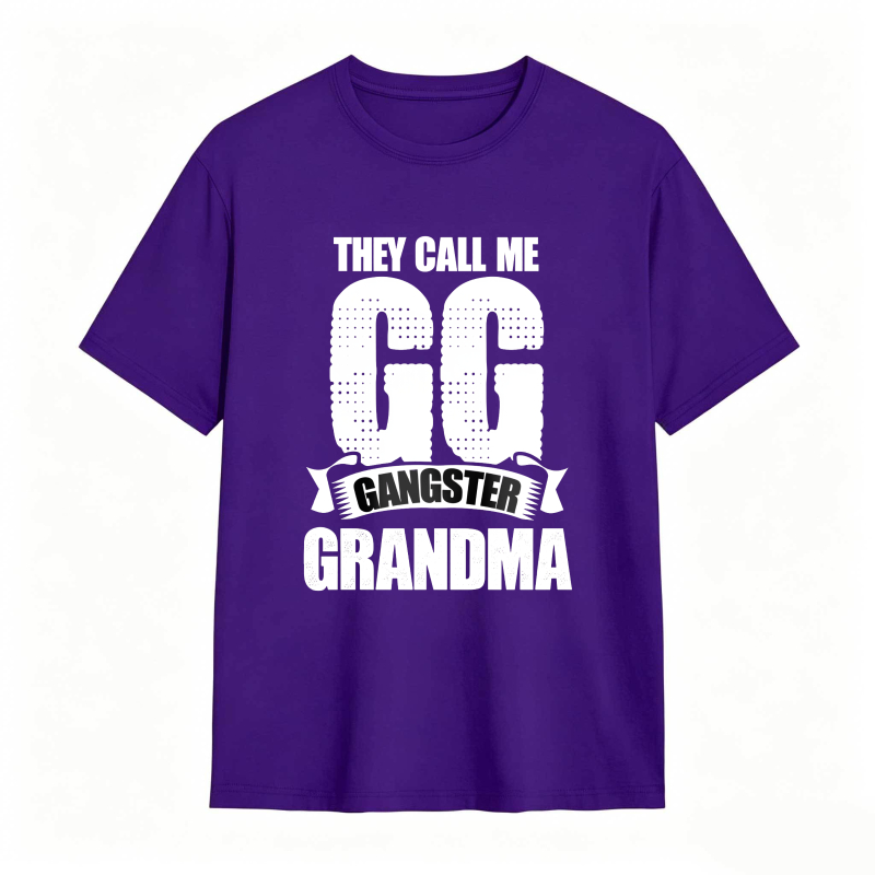 They Call Me GG Gangster Grandma Funny Graphic Tee