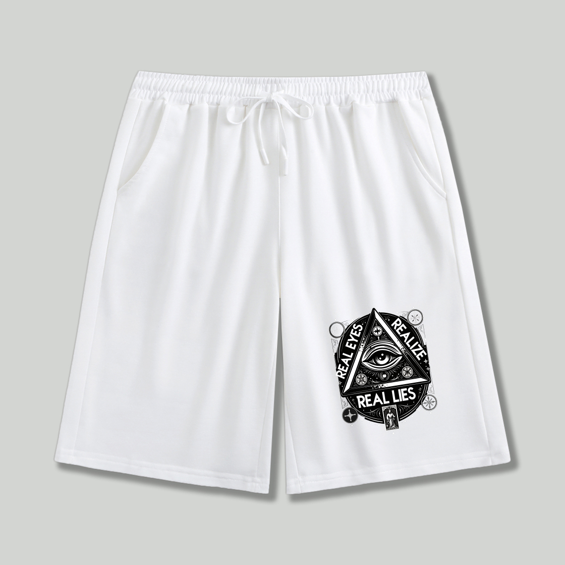 Dorawear™ Eye Symbol Real Eyes Real Lies Shorts-Dorawear