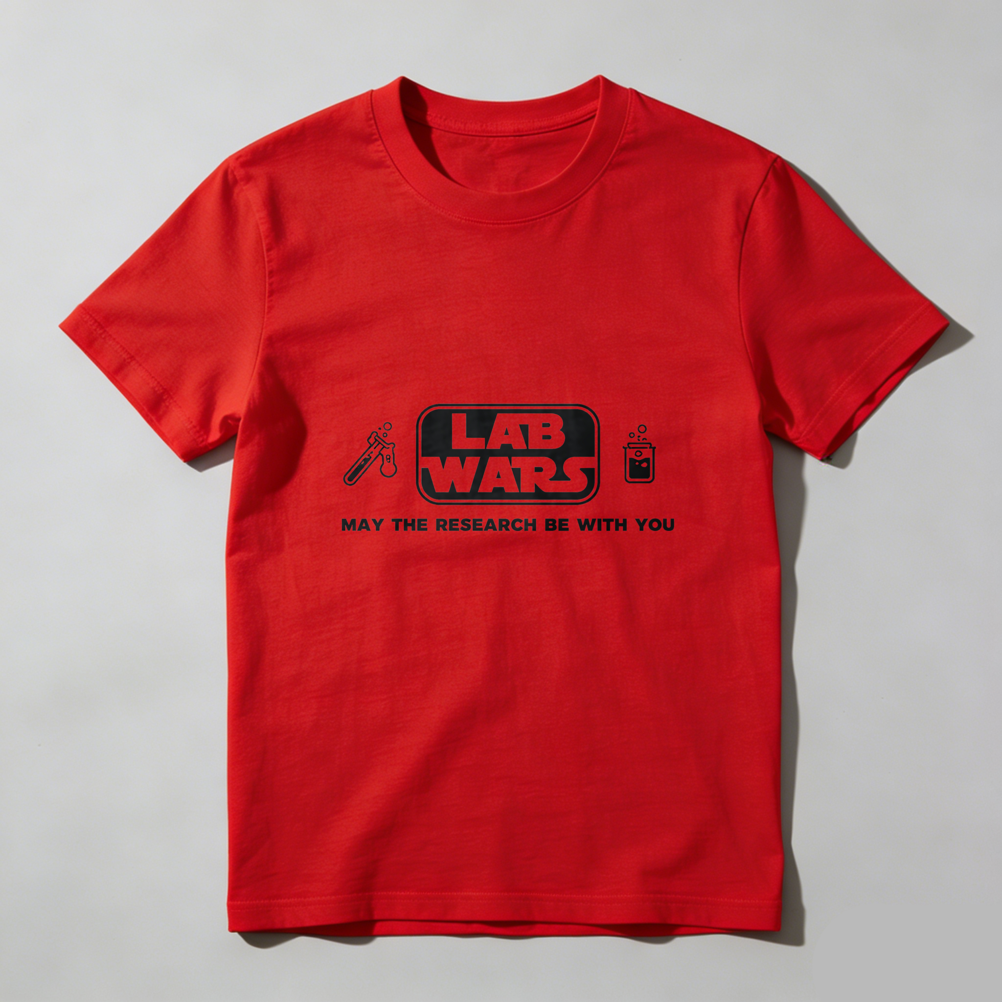 Dorawear™ Lab Wars May The Research Be With You Pure Cotton Short Sleeve T-Shirt-Dorawear