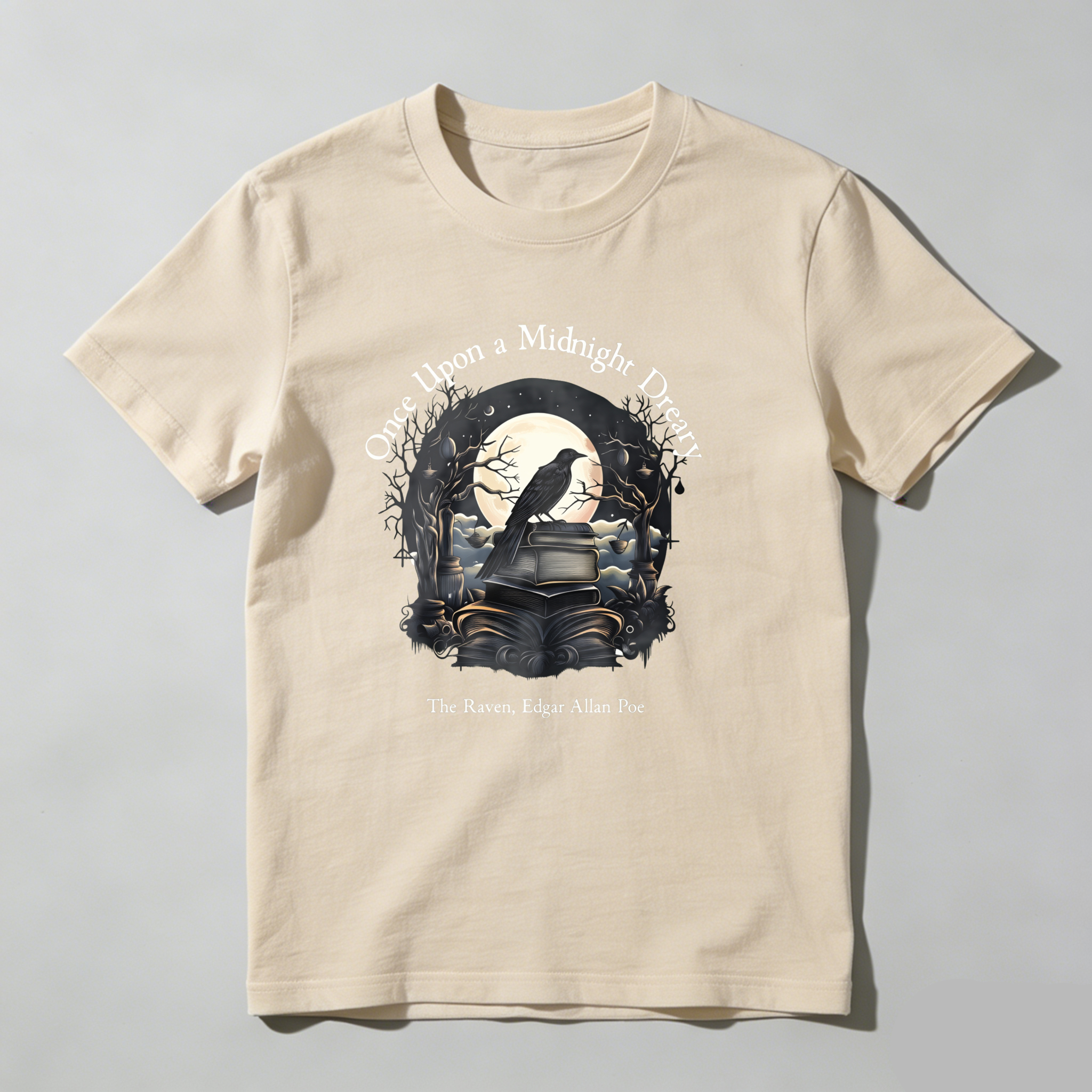 Dorawear™ Once Upon A Midnight Dreary   The Raven Edgar Allan Poe T Shirt