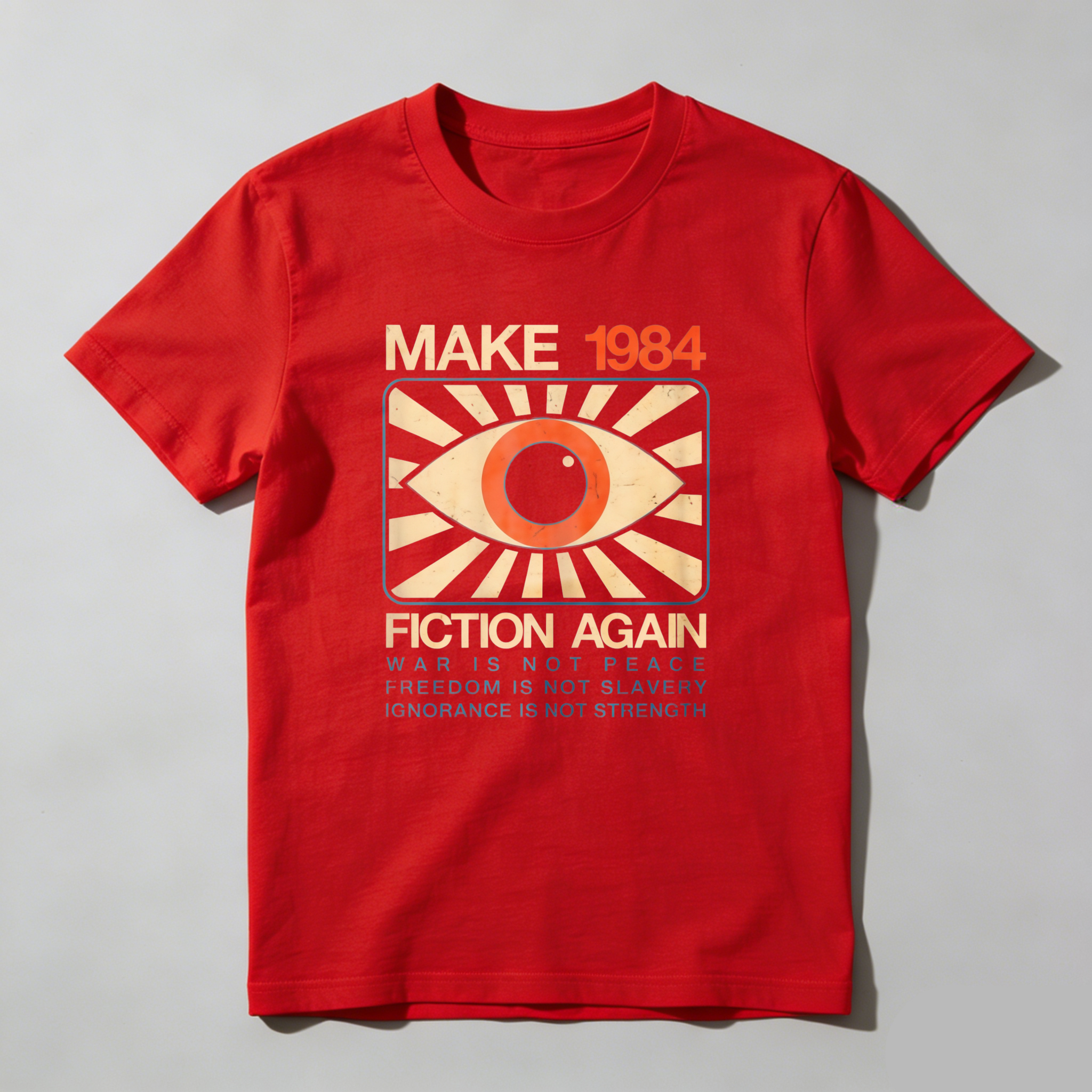 Dorawear™  Make 1984 Fiction Again Eye Symbol T Shirt