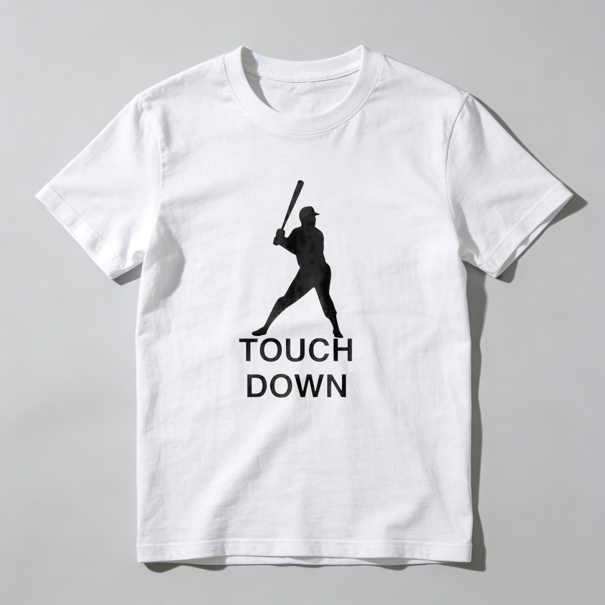 Dorawear™ Touch Down Baseball Player Silhouette  T Shirt
