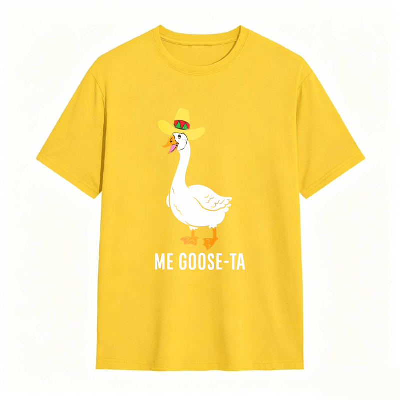 Dorawear™ Duck Wearing Sombrero With Me Goose Ta Text Unisex Classic T-shirt