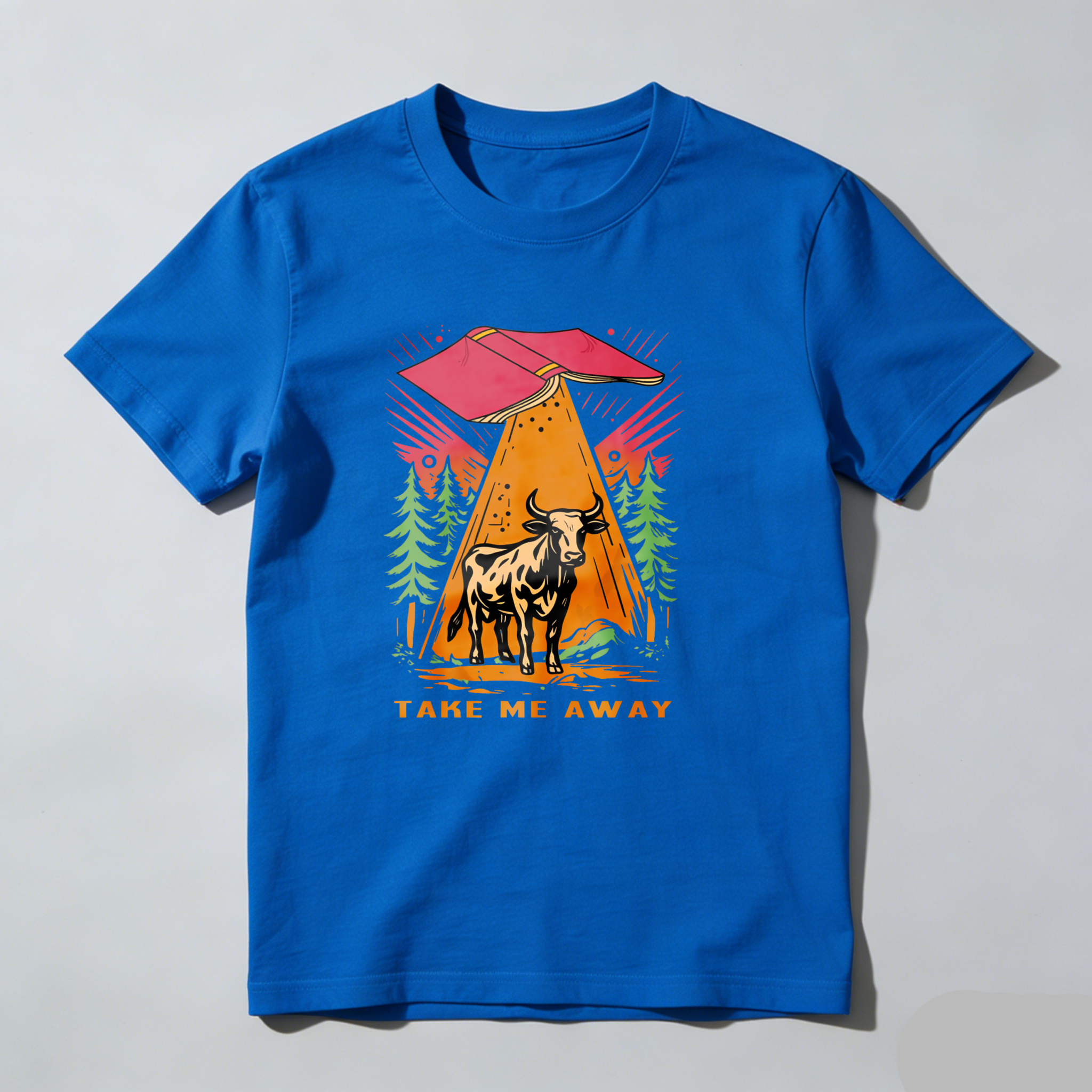 Dorawear™ Tent Bull Trees Mountain Sky Adventure Take Me Away T Shirt