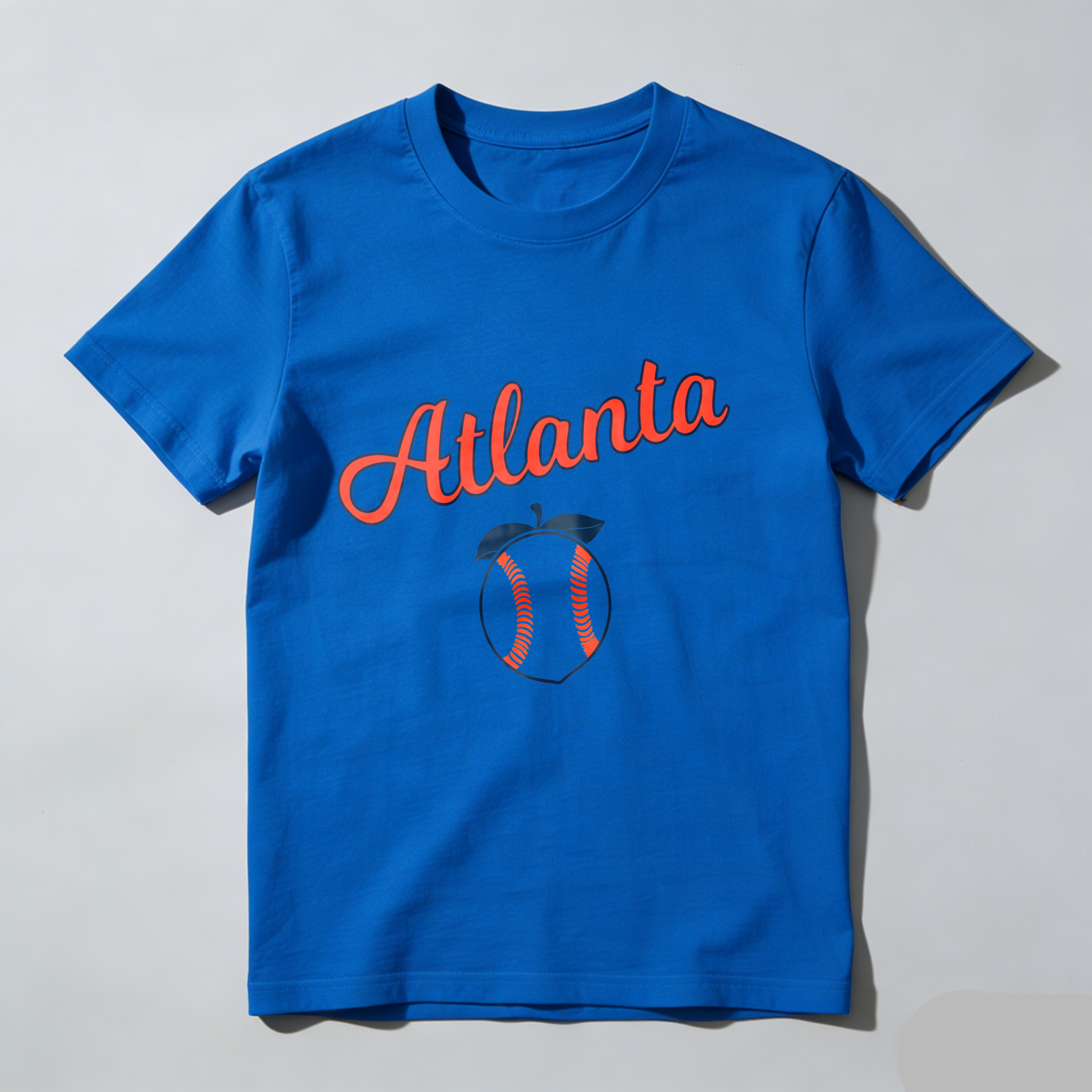 Dorawear™Atlanta Apple Baseball Design T Shirt