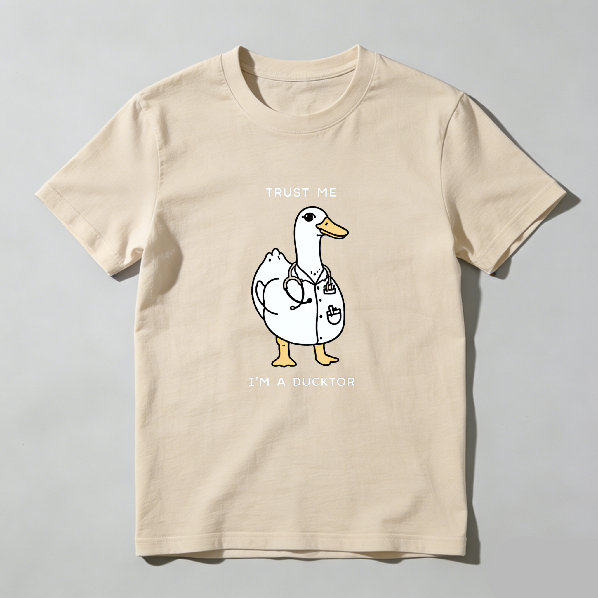 Dorawear Trust Me I M A Ducktor Pure Cotton Short Sleeve T Shirt