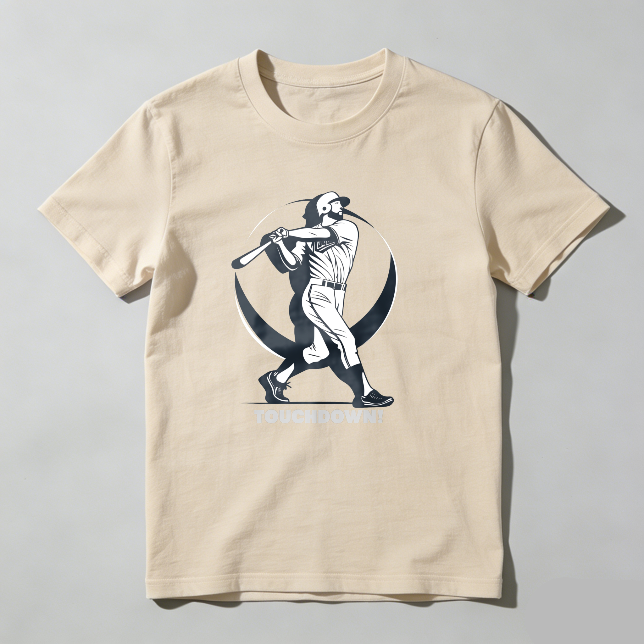Dorawear™ Baseball Player Swinging Bat Touchdown  T Shirt
