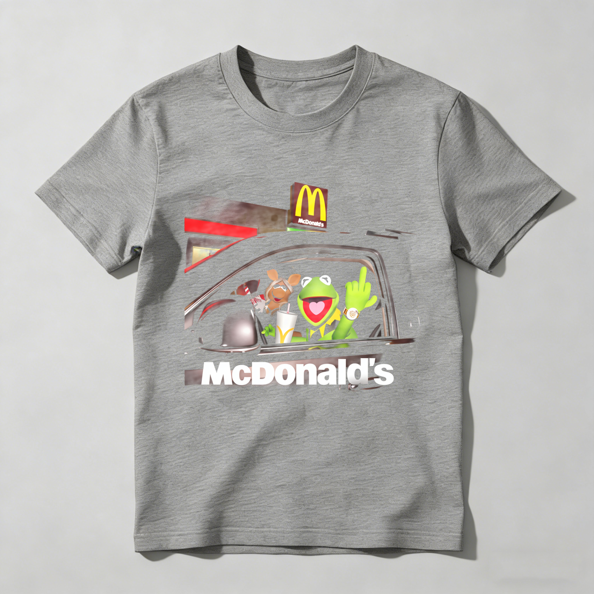 Dorawear™ Muppets In Car At Mcdonalds Drive Thru T Shirt