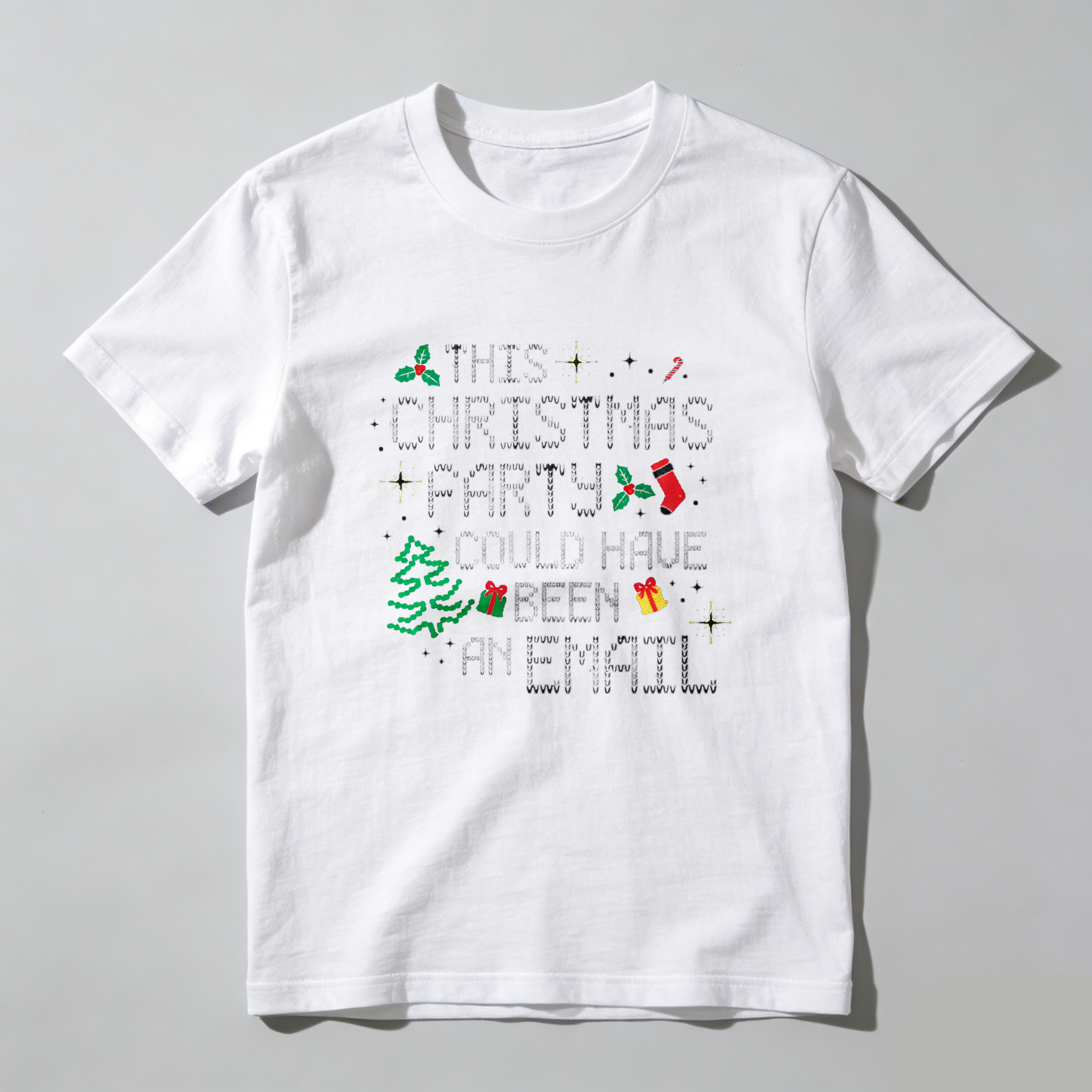 Dorawear™ This Christmas Party Could Have Been An Email Pure Cotton Short Sleeve T-Shirt-Dorawear
