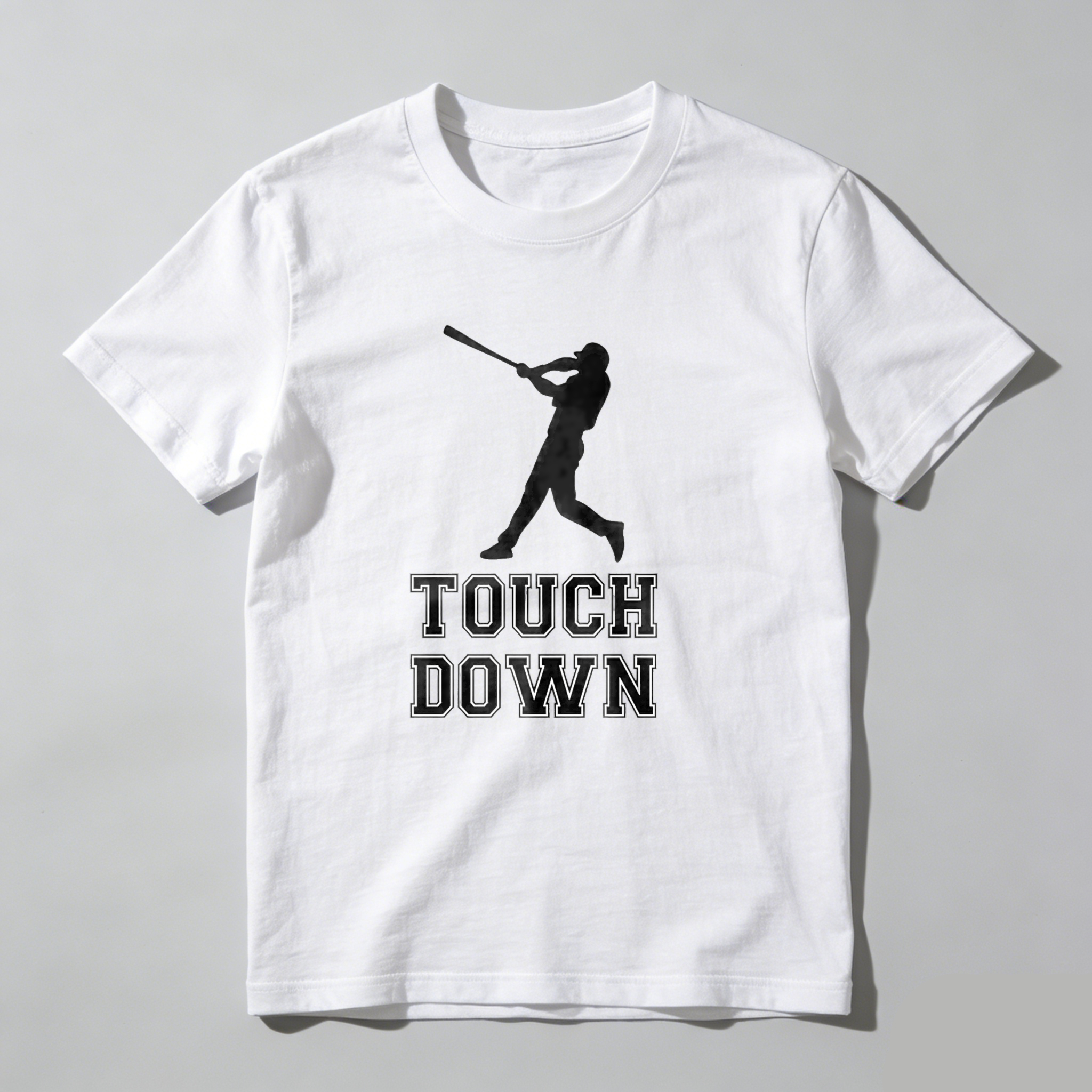 Dorawear™ Touch Down Baseball Player Silhouette  T Shirt