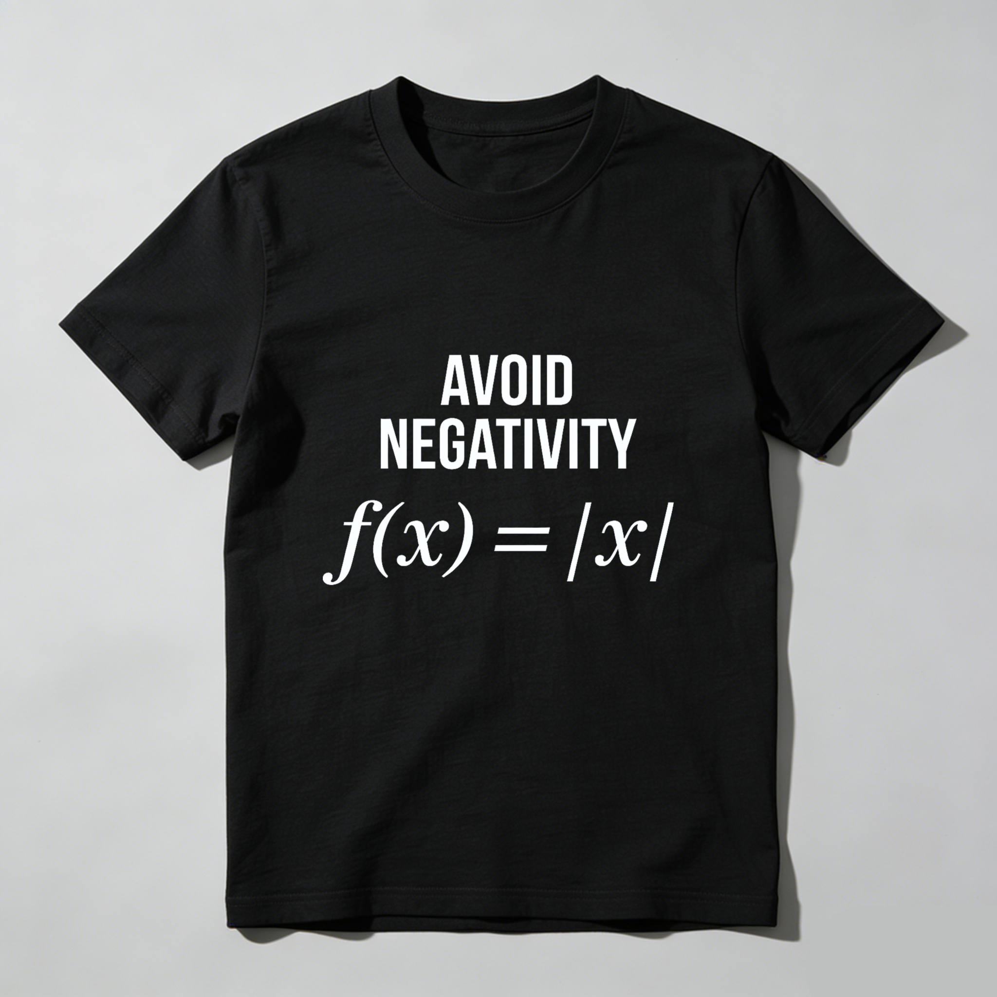 Dorawear Avoid Negativity Math Formula Pure Cotton Short Sleeve T Shirt