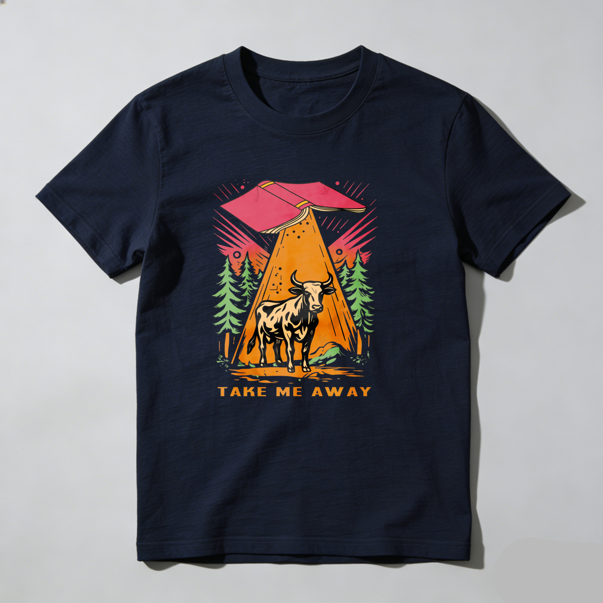 Dorawear™ Tent Bull Trees Mountain Sky Adventure Take Me Away T Shirt