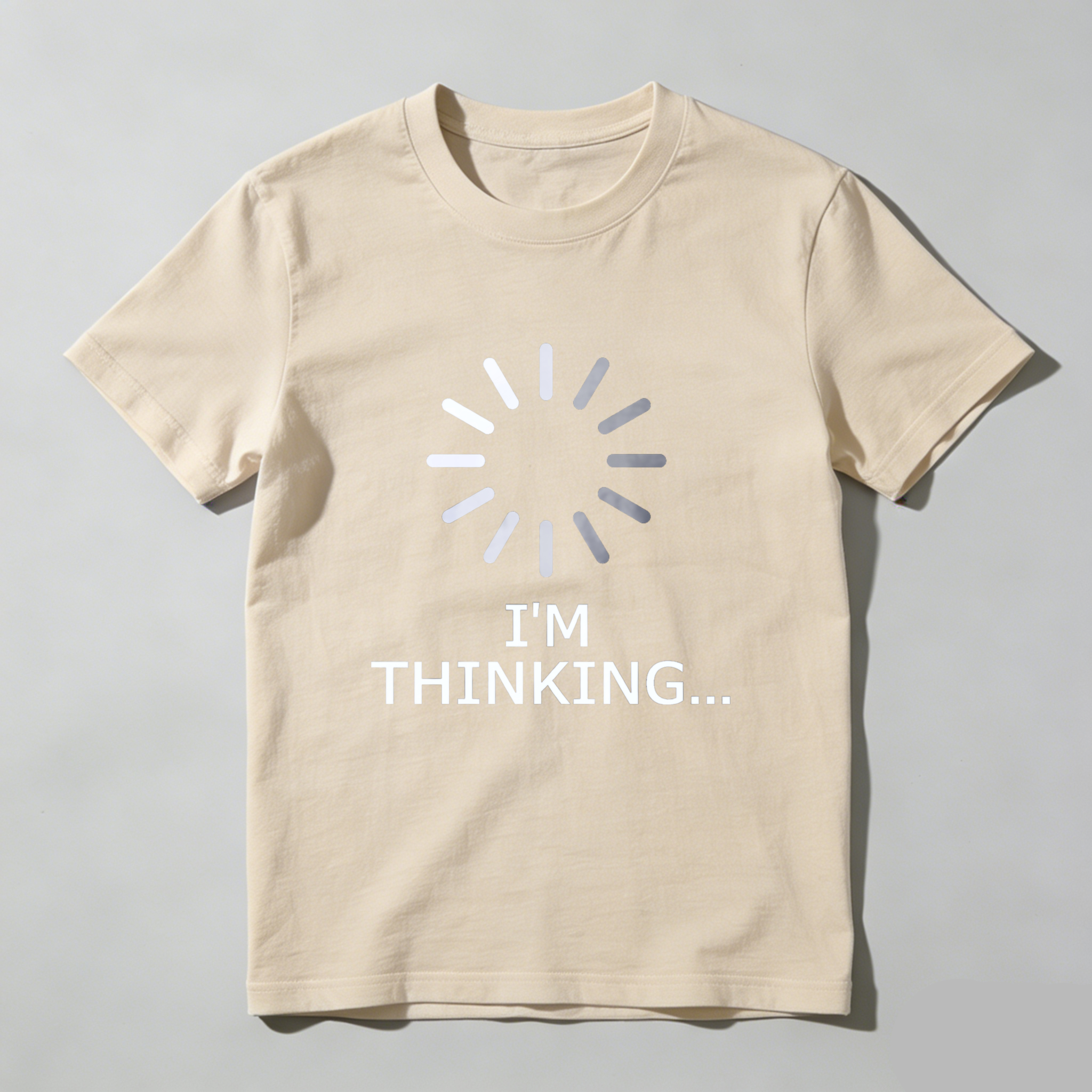 Dorawear™ I M Thinking Loading Pure Cotton Short Sleeve T Shirt-Dorawear