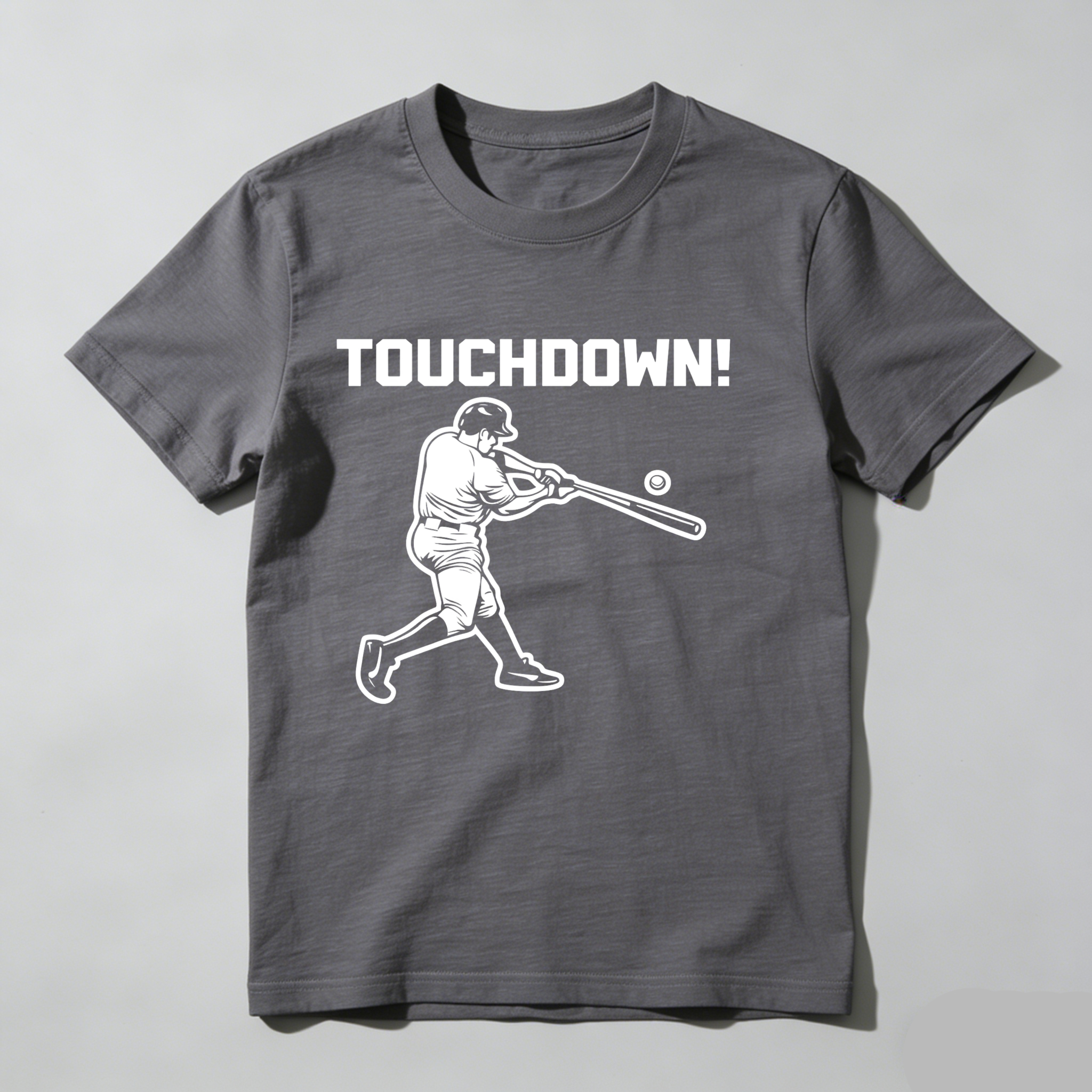 Dorawear™ Touchdown Baseball Player Swinging Bat  T Shirt