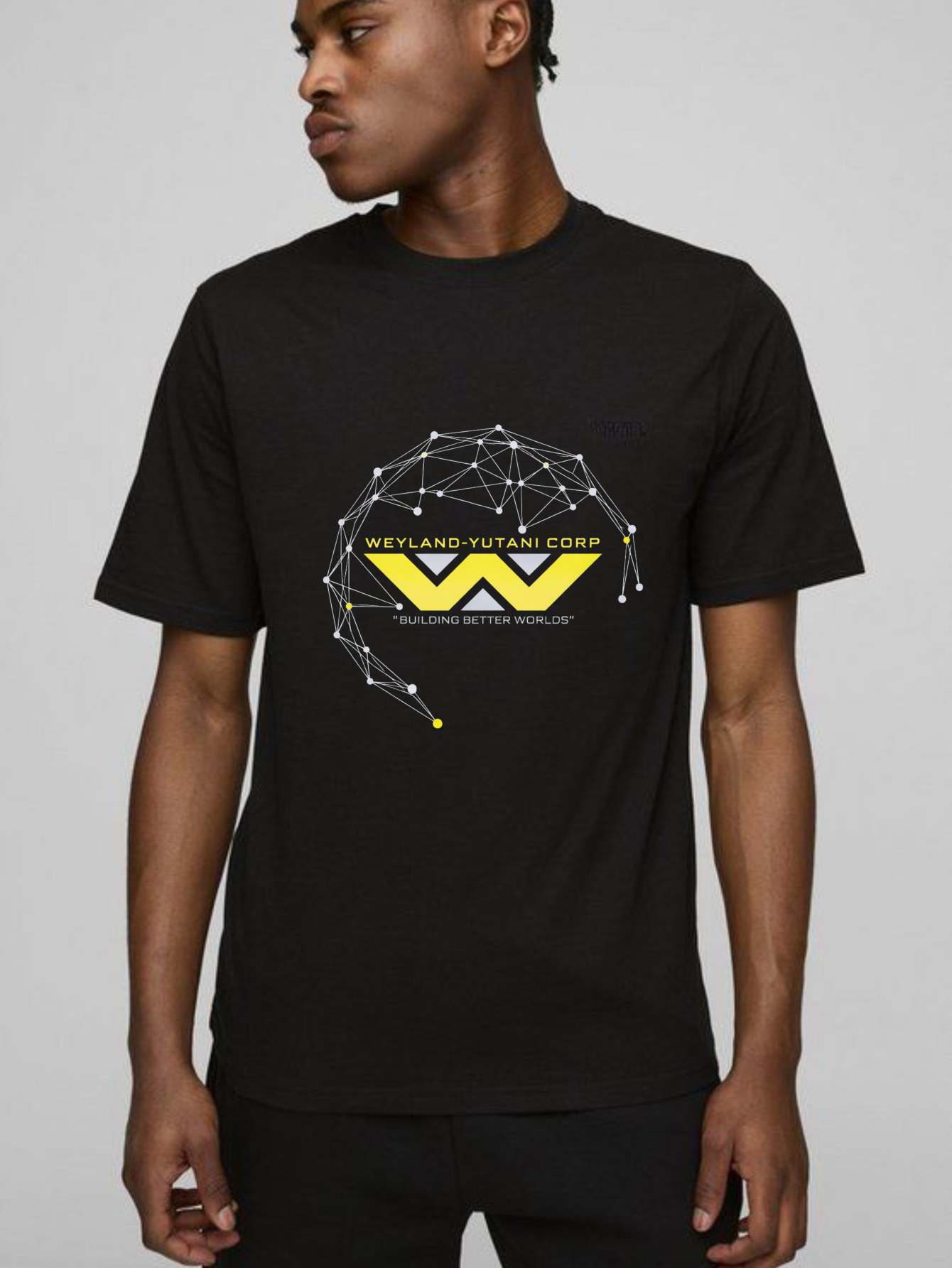 Dorawear™ Weyland Yutani Corp Logo Design Pure Cotton Short Sleeve T-Shirt-Dorawear