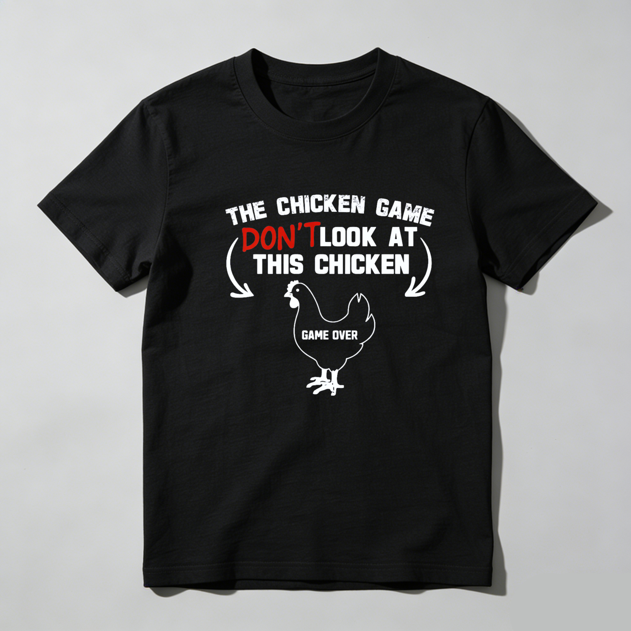 Dorawear™ The Chicken Game Don't Look At This Chickens Pure Cotton Short Sleeve T Shirt-Dorawear