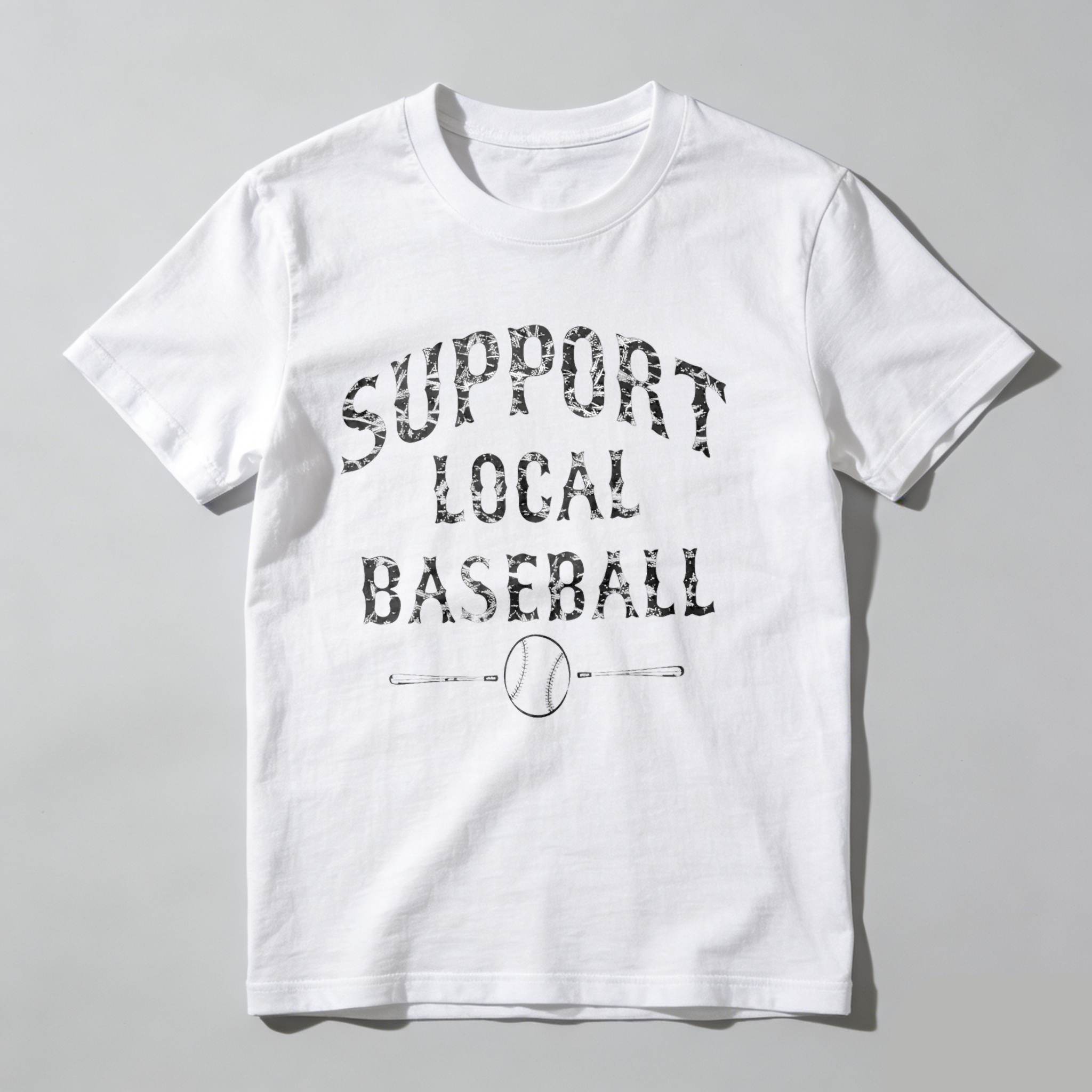 Dorawear™Support Local Baseball Bat And Ball T Shirt
