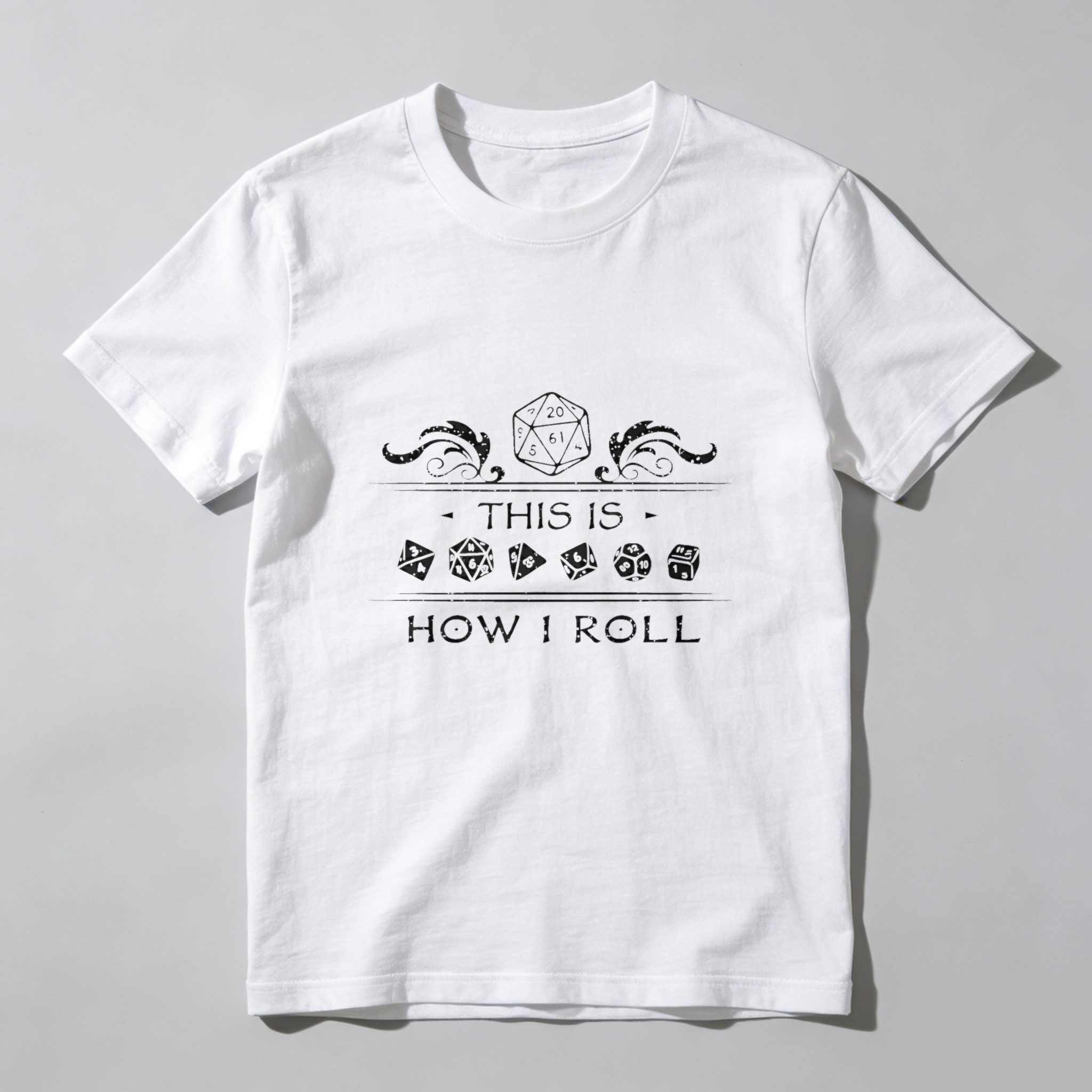 Dorawear™ This Is How I Roll Dice Game Pure Cotton Short Sleeve T Shirt-Dorawear