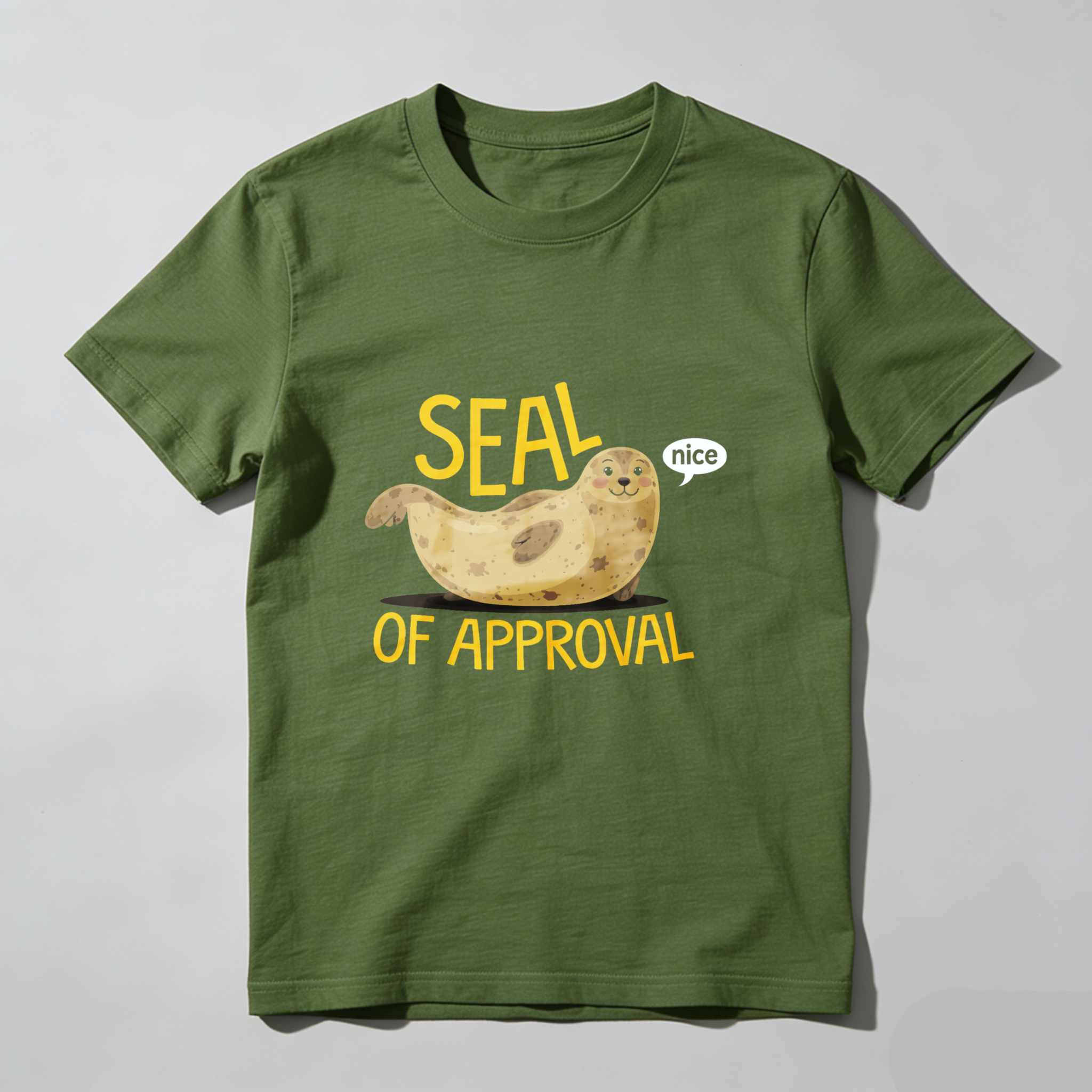 Dorawear™ Seal Of Approval Nice Pure Cotton Short Sleeve T Shirt-Dorawear