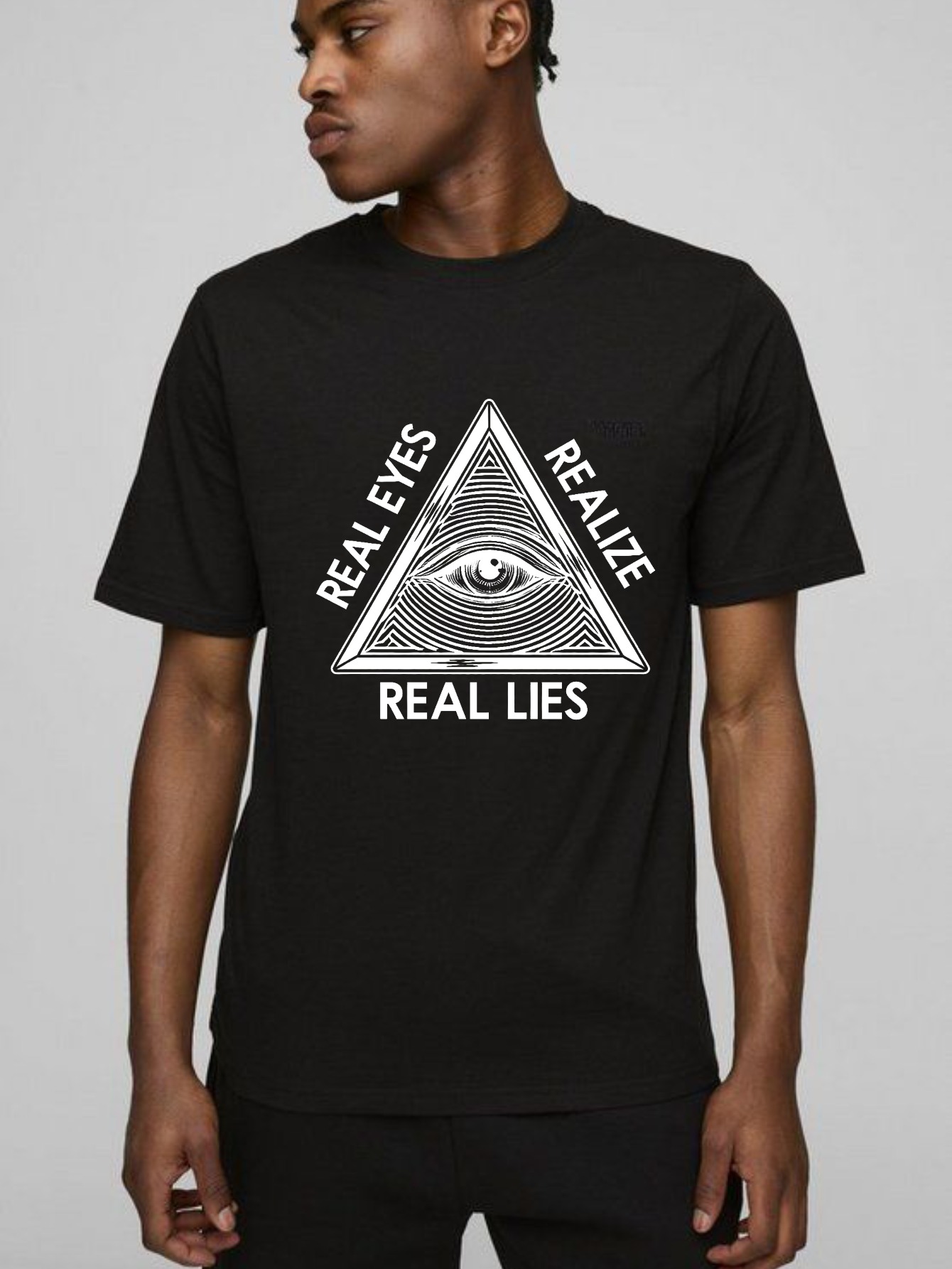 Dorawear™ Real Eyes Realize Real Lies Pyramid Eye T Shirt