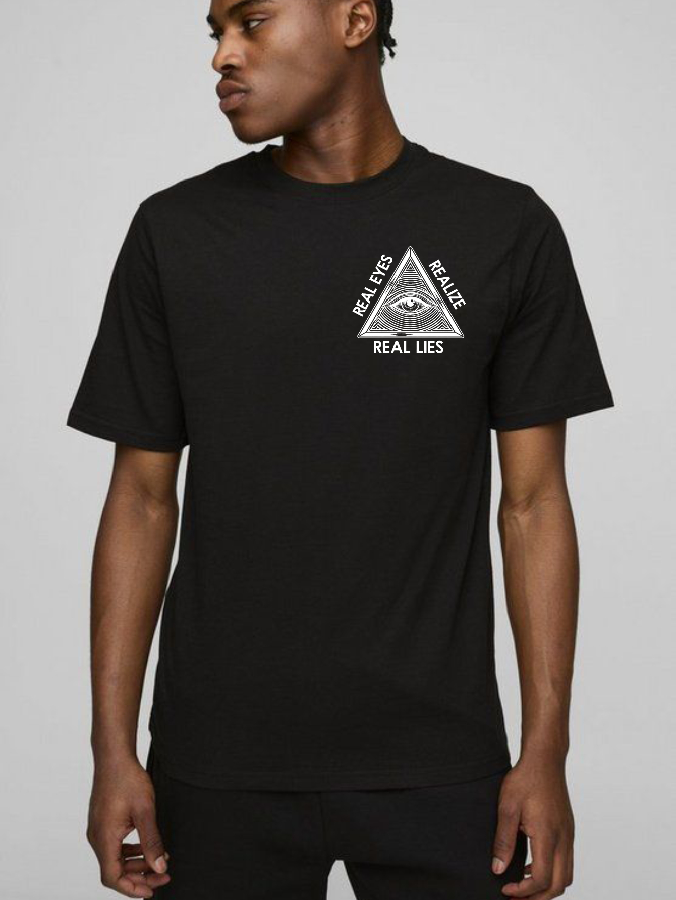 Dorawear™ Real Eyes Realize Real Lies Pyramid Eye T Shirt