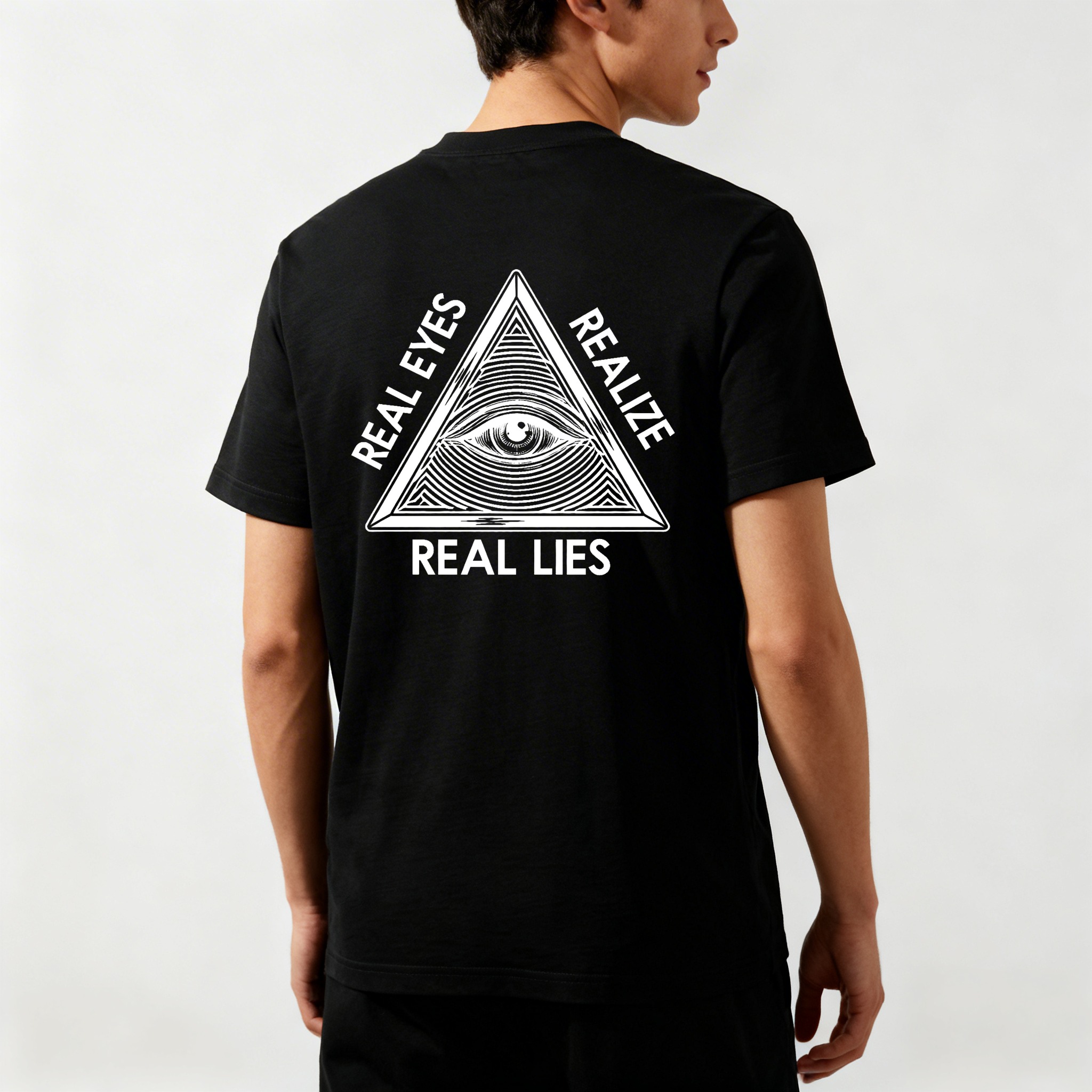 Dorawear™ Real Eyes Realize Real Lies Pyramid Eye T Shirt