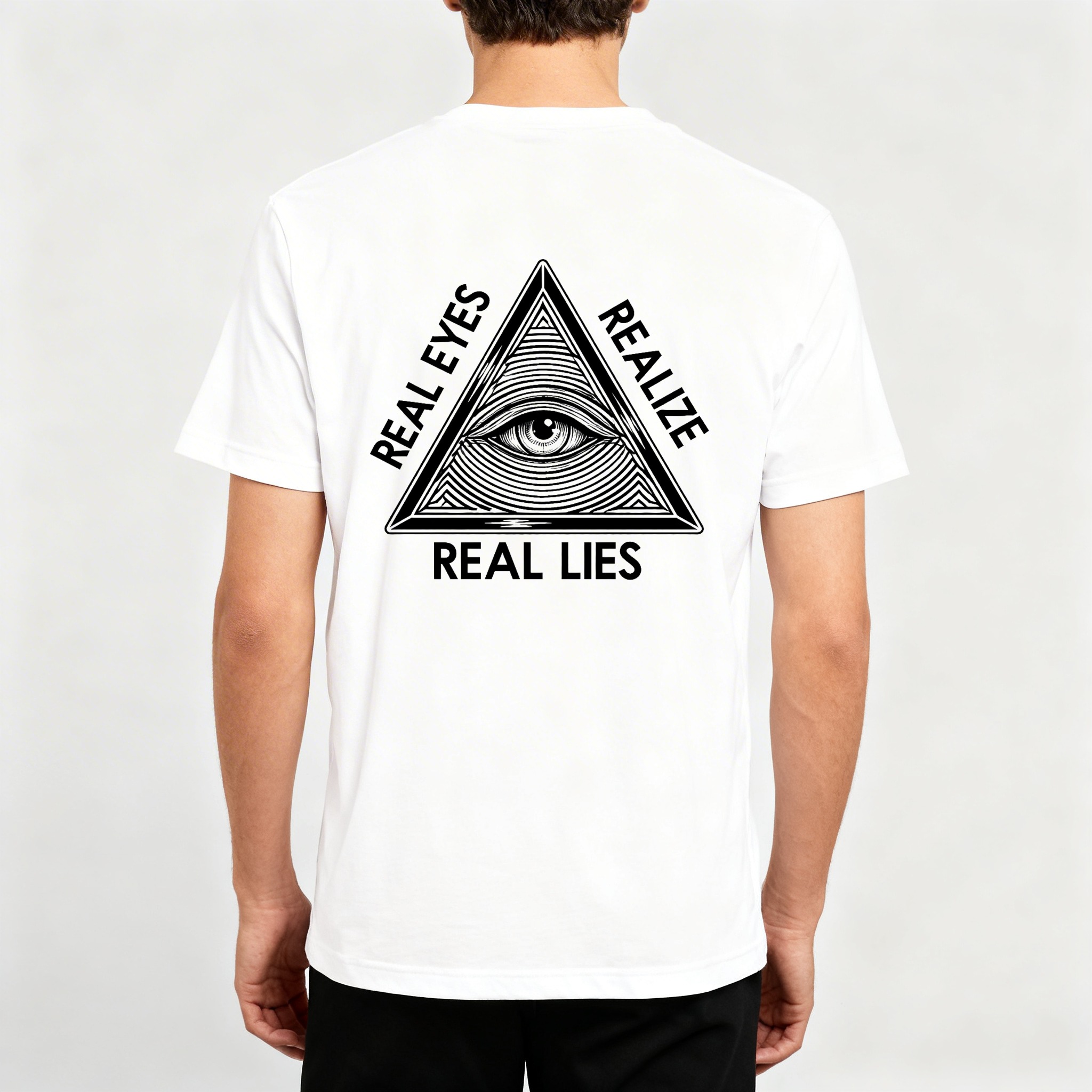 Dorawear™ Real Eyes Realize Real Lies Pyramid Eye T Shirt