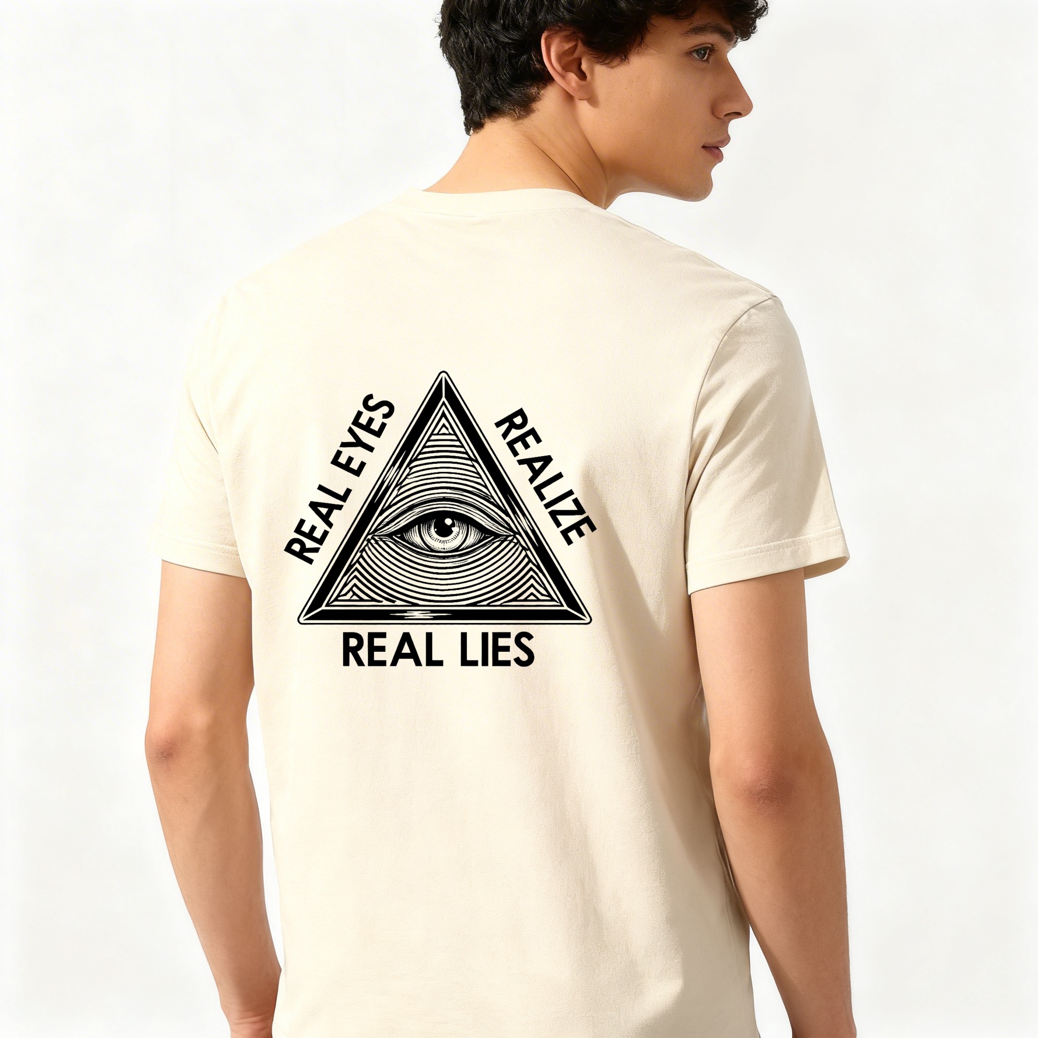 Dorawear™ Real Eyes Realize Real Lies Pyramid Eye T Shirt