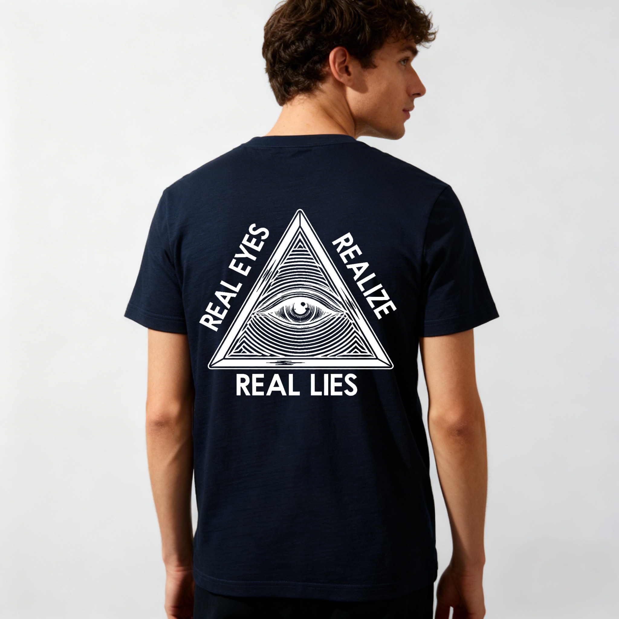 Dorawear™ Real Eyes Realize Real Lies Pyramid Eye T Shirt