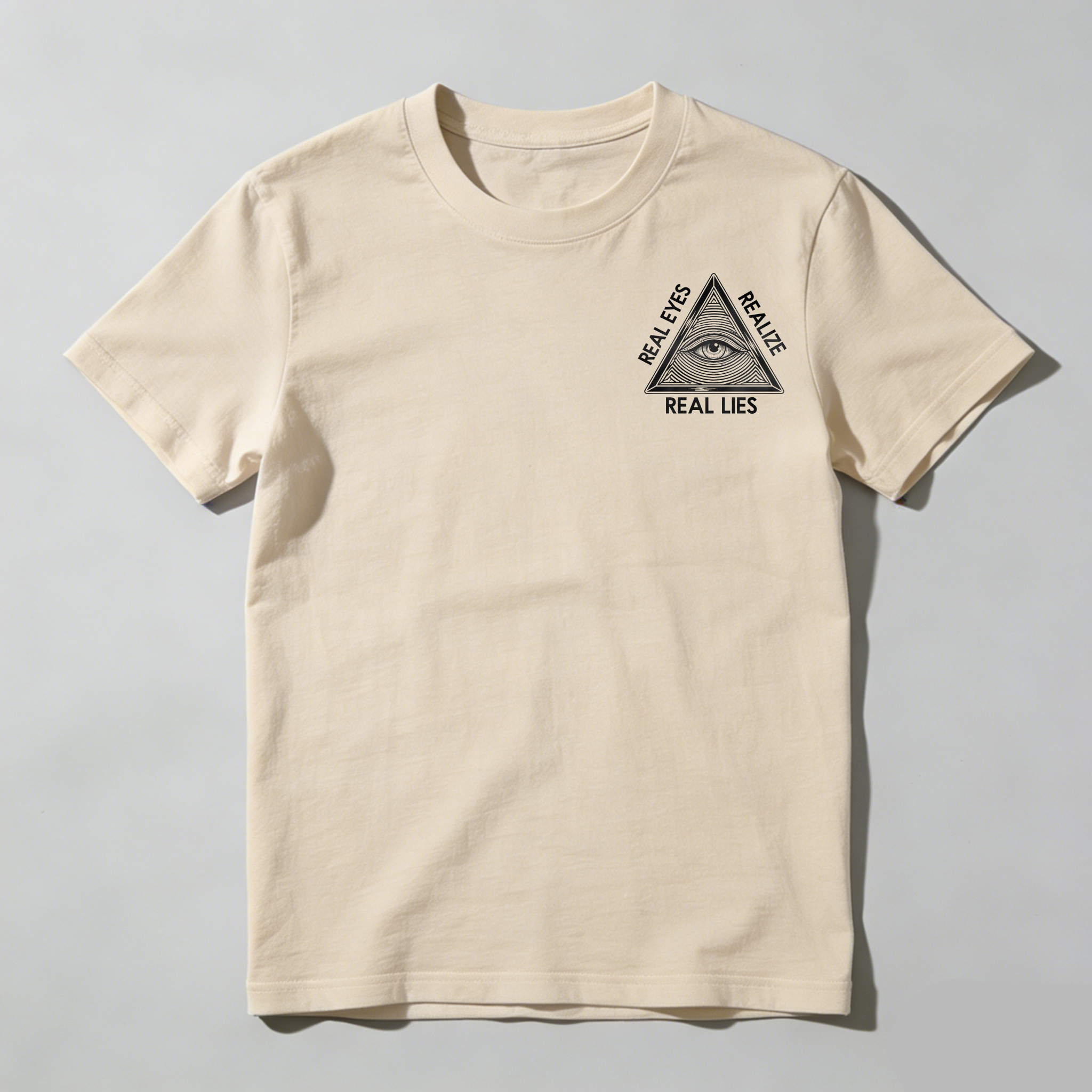 Dorawear™ Real Eyes Realize Real Lies Pyramid Eye T Shirt