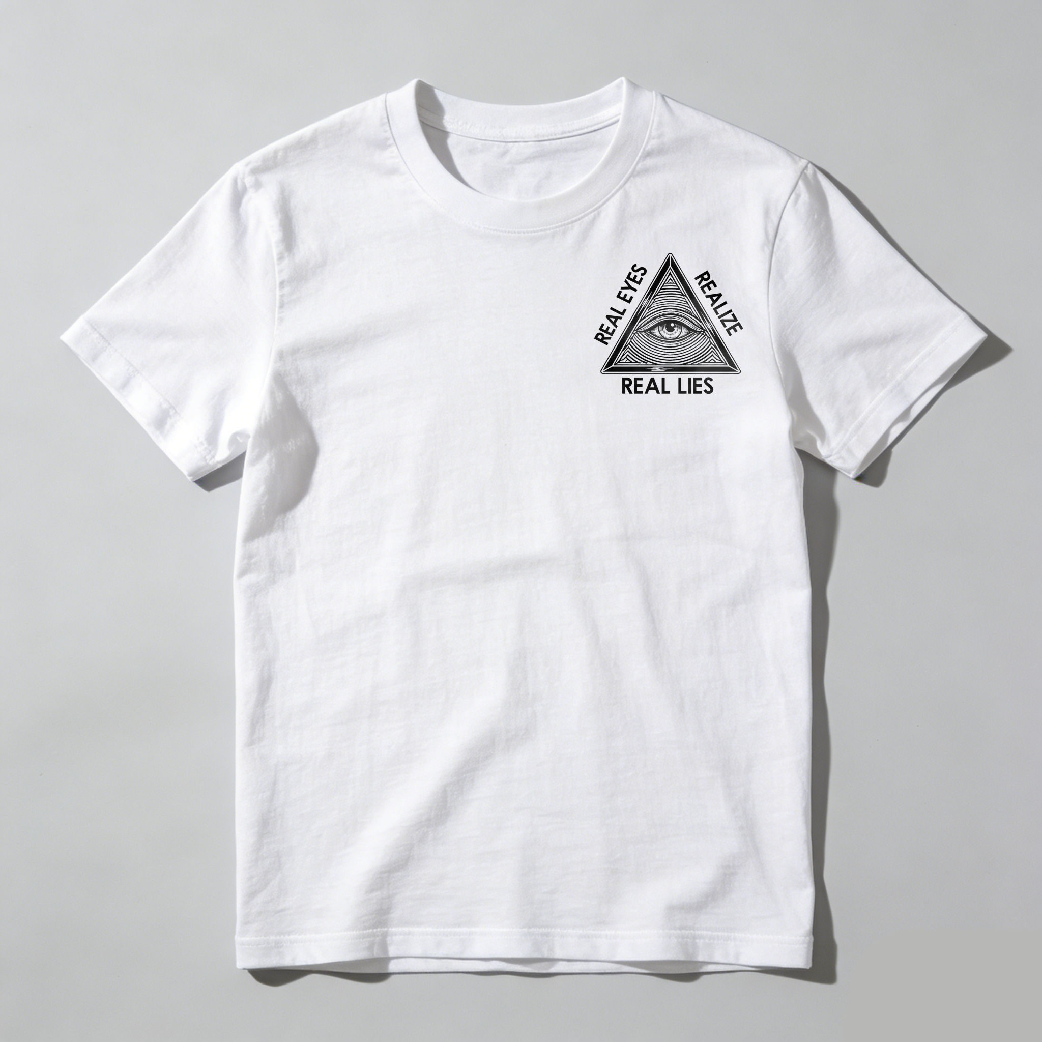 Dorawear™ Real Eyes Realize Real Lies Pyramid Eye T Shirt