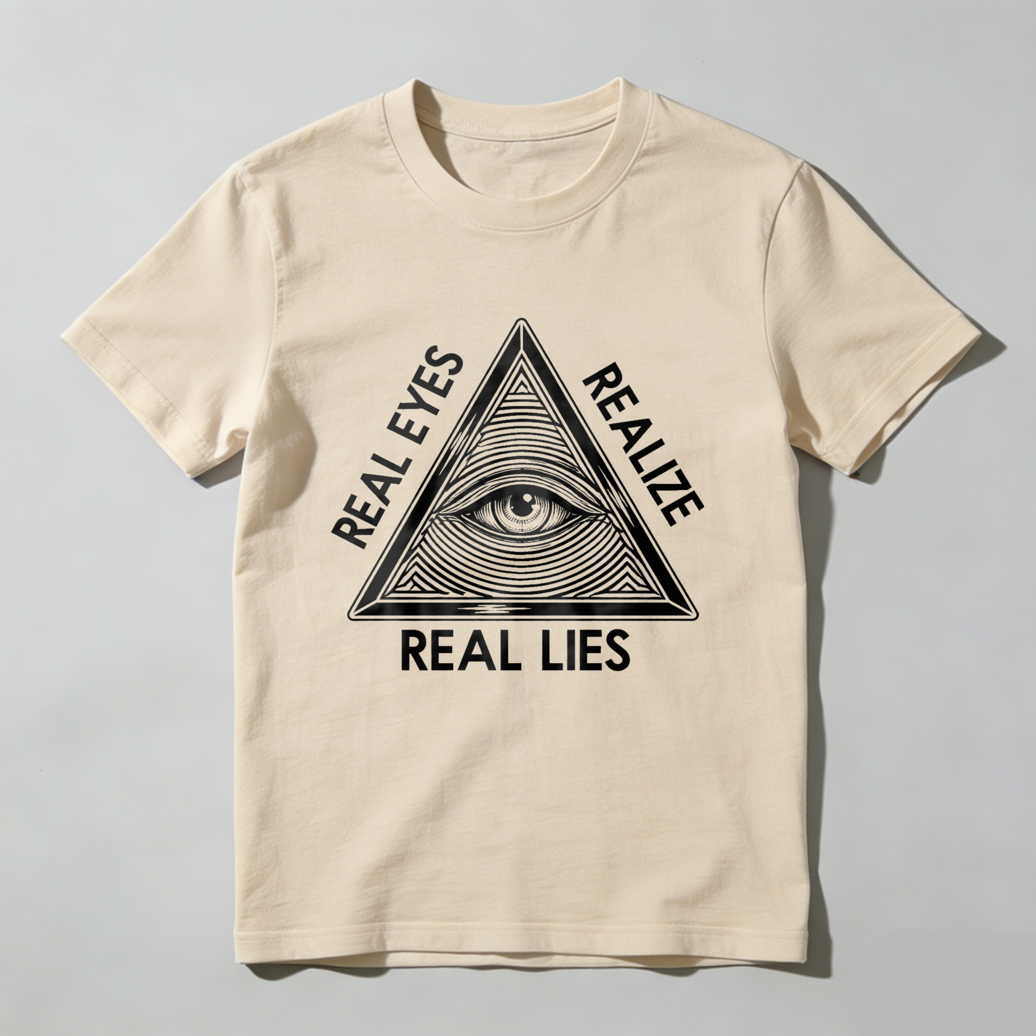 Dorawear™ Real Eyes Realize Real Lies Pyramid Eye T Shirt