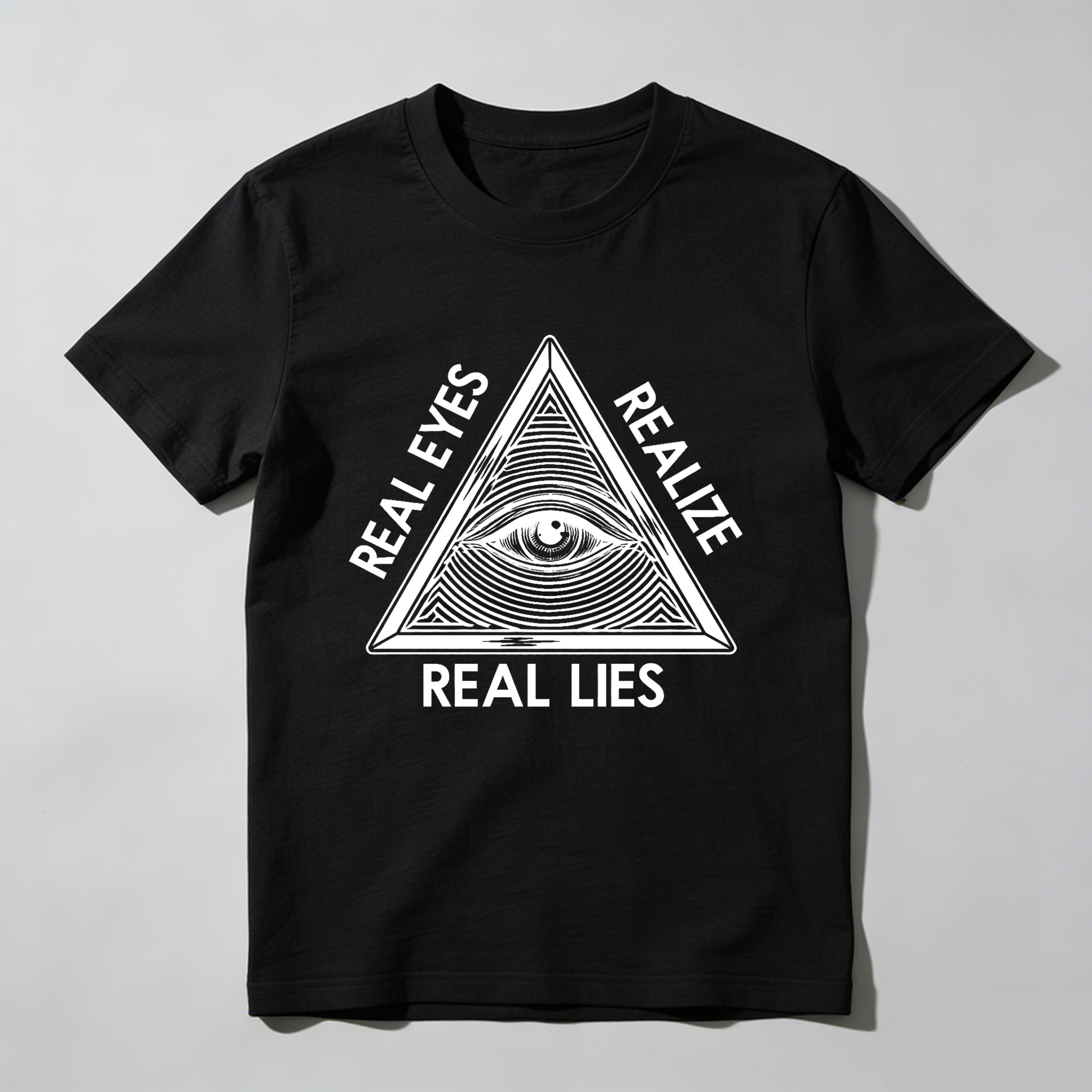 Dorawear™ Real Eyes Realize Real Lies Pyramid Eye T Shirt