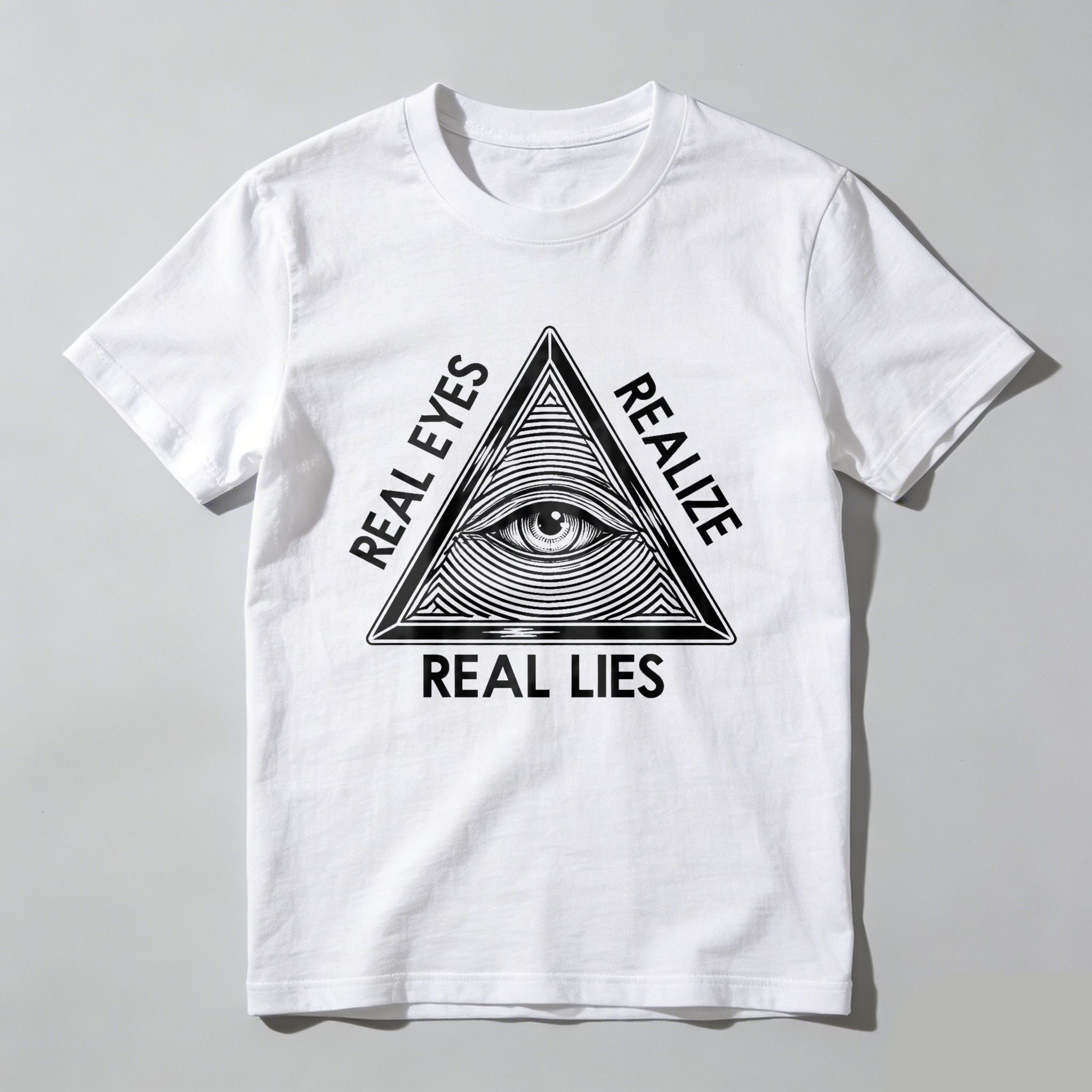 Dorawear™ Real Eyes Realize Real Lies Pyramid Eye T Shirt