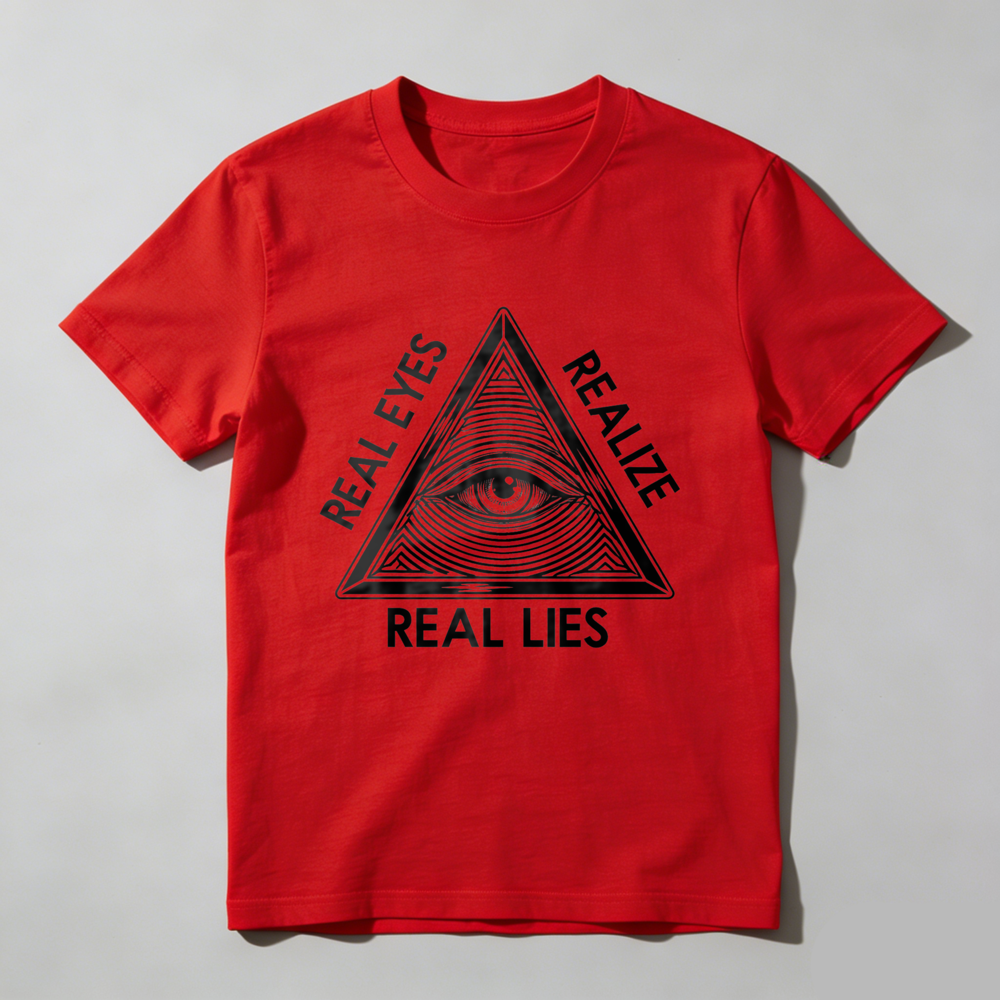 Dorawear™ Real Eyes Realize Real Lies Pyramid Eye T Shirt