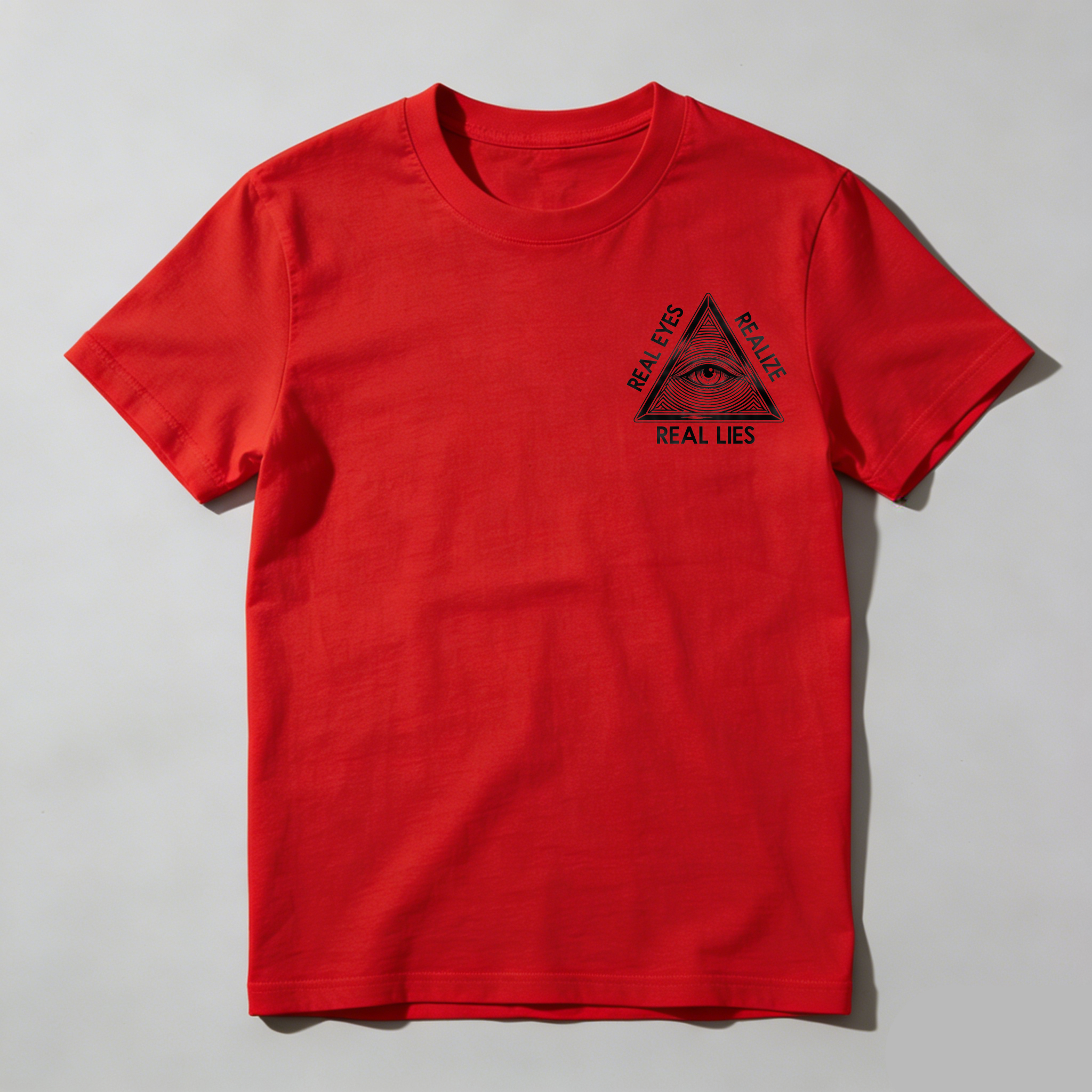 Dorawear™ Real Eyes Realize Real Lies Pyramid Eye T Shirt