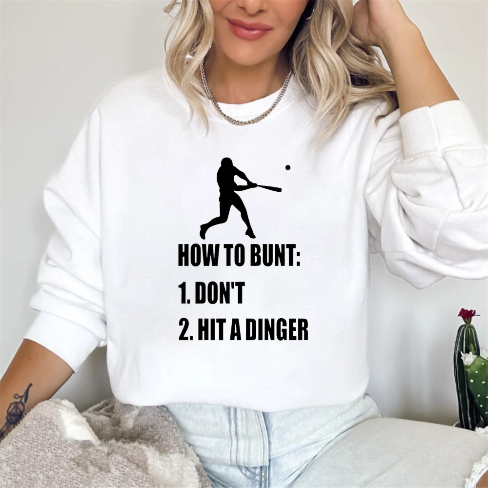 Dorawear™ Baseball Bunt Humor Graphic Unisex Classic Sweatshirt
