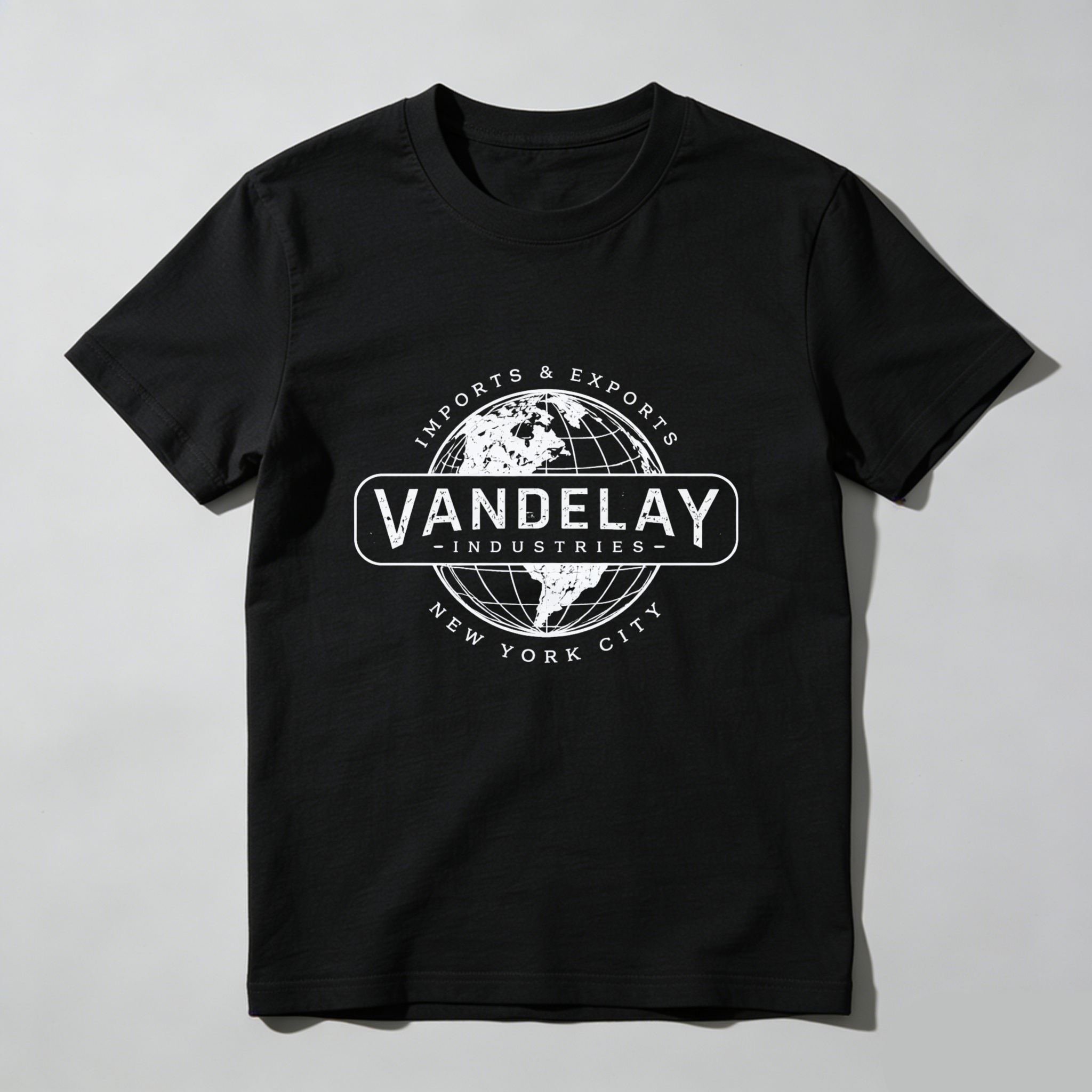 Dorawear™ Vandelay Industries Globe Logo Pure Cotton Short Sleeve T Shirt-Dorawear