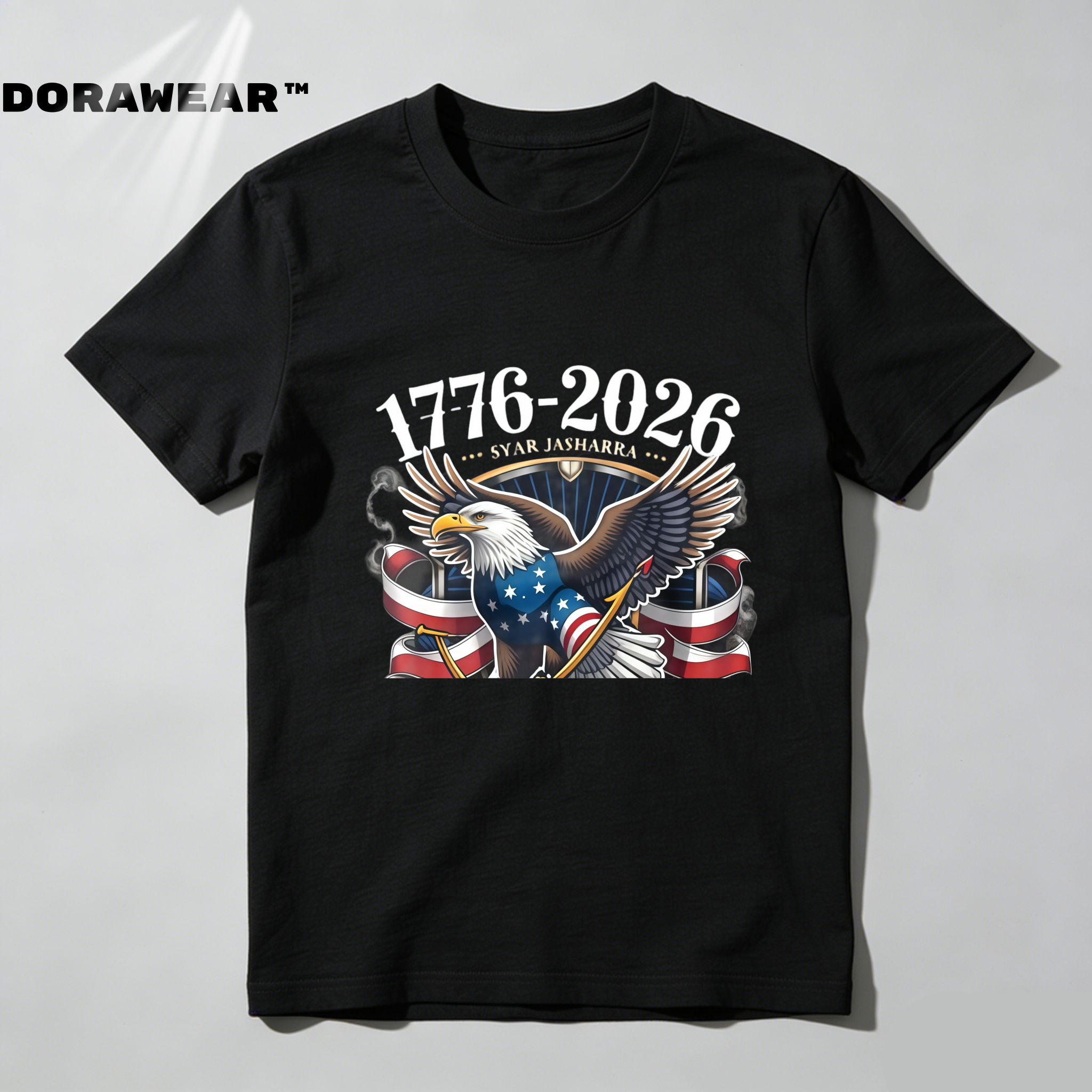 Dorawear™  Eagle Flag Stars Stripes America 1776 2026 T Shirt