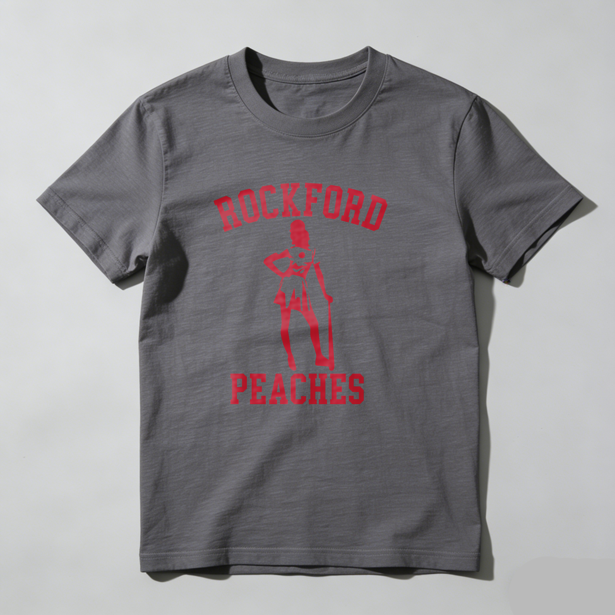Dorawear™Rockford Peaches Baseball Team Logo T Shirt