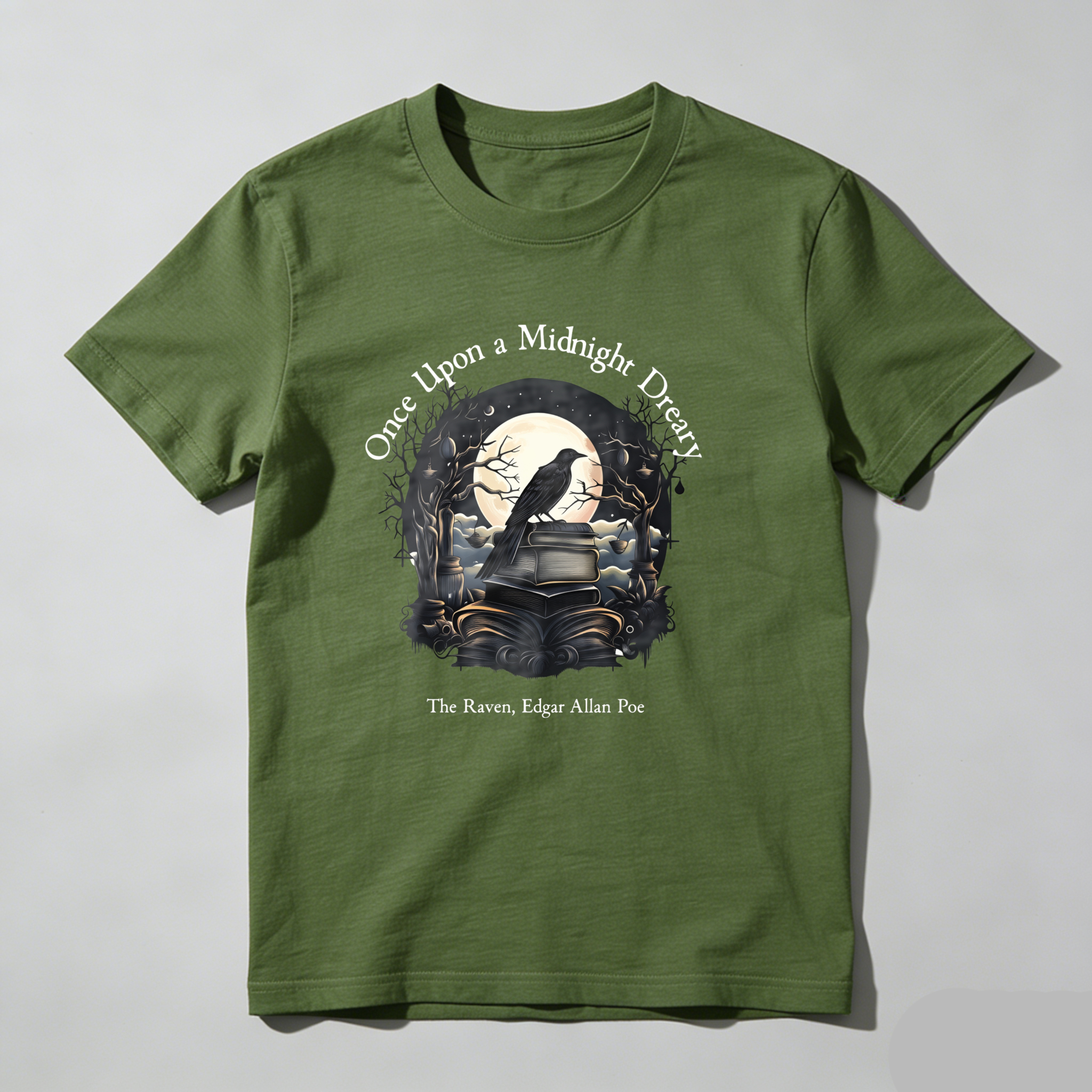 Dorawear™ Once Upon A Midnight Dreary   The Raven Edgar Allan Poe T Shirt