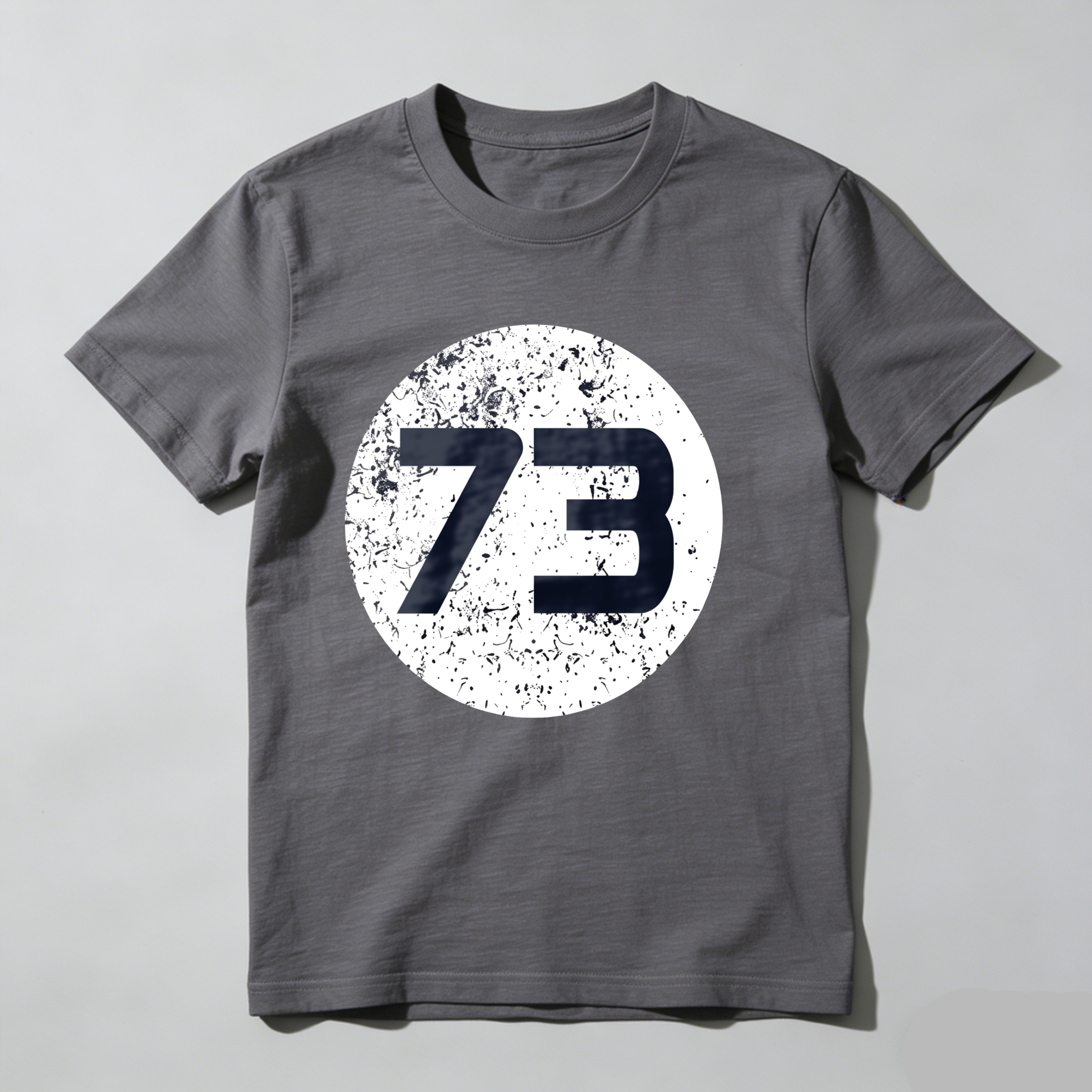 Dorawear™ White Circle With Black Number Seventy Three T Shirt