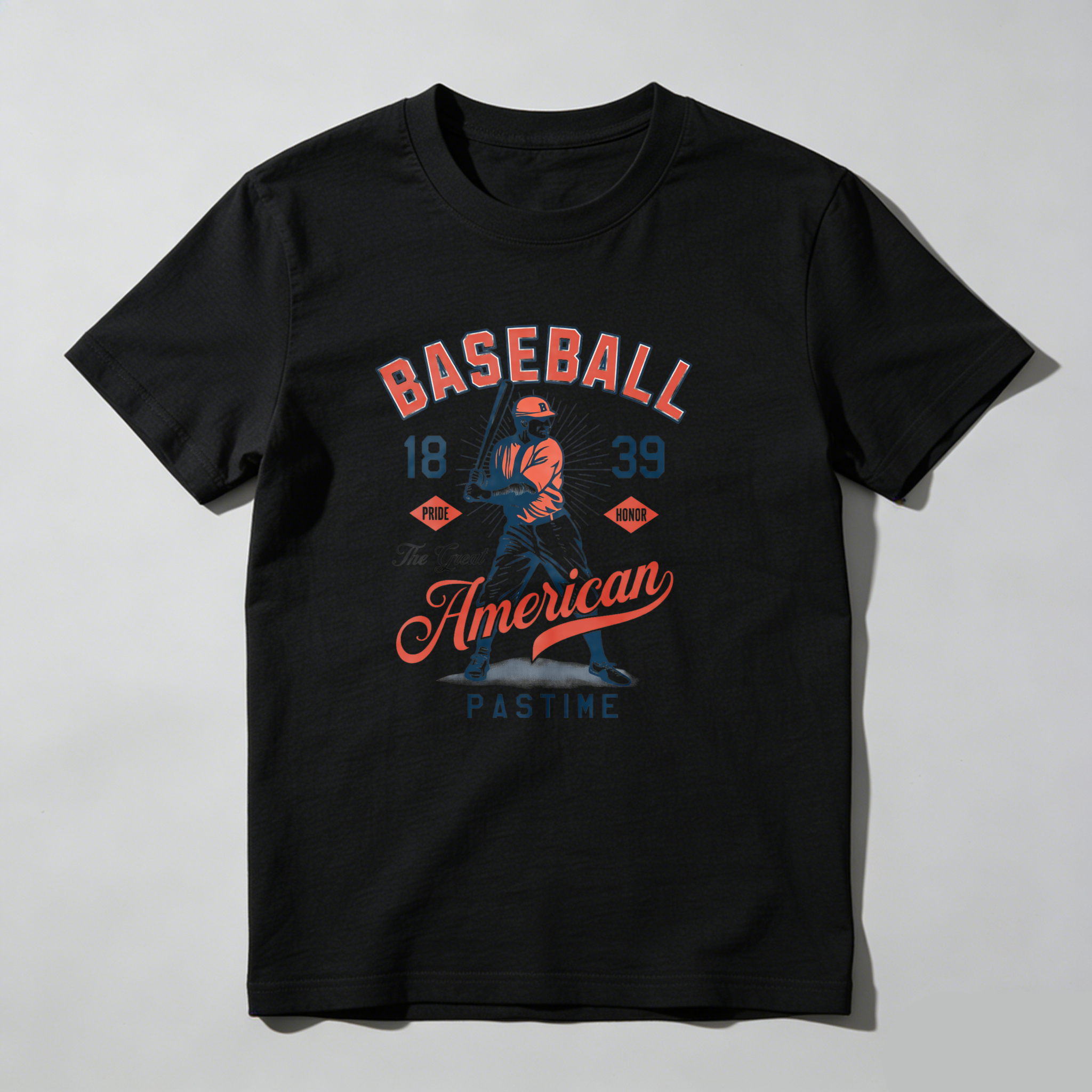Dorawear™Baseball American Pastime 1839 Player Design T Shirt