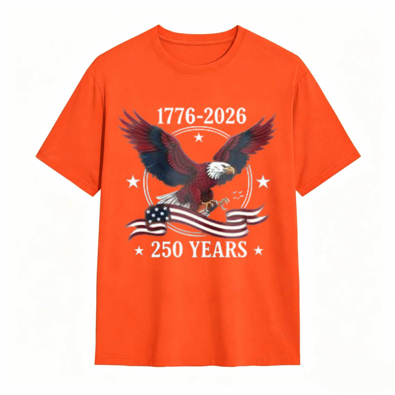 American Eagle With Flag And 1776 2026 250 Years T-shirt