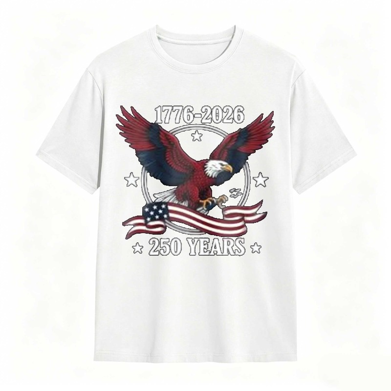 American Eagle With Flag And 1776 2026 250 Years T-shirt