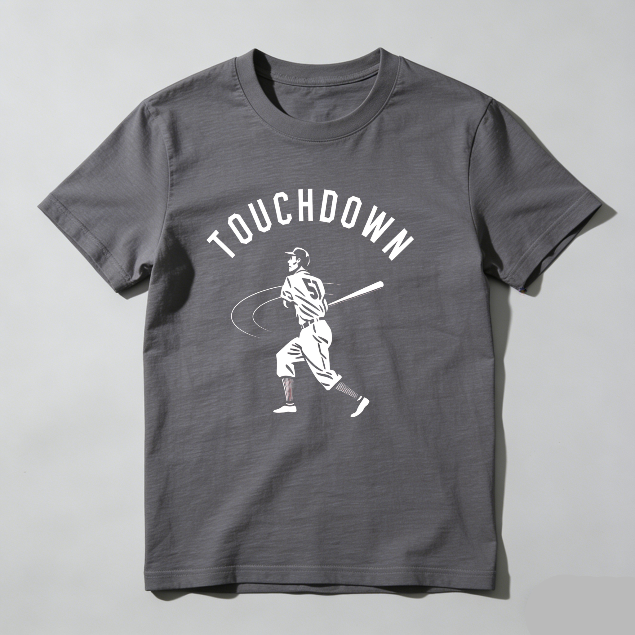 Dorawear™ Touchdown Baseball Player Swinging Bat  T Shirt