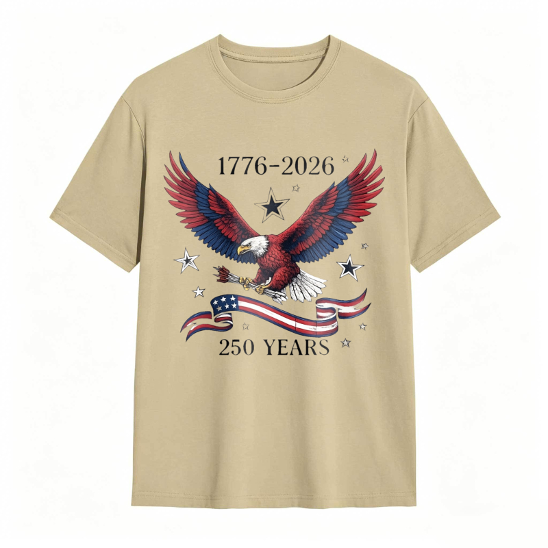 Dorawear™   American Eagle With Stars And Stripes 1776 2026 250 Years Independence Day T-shirt